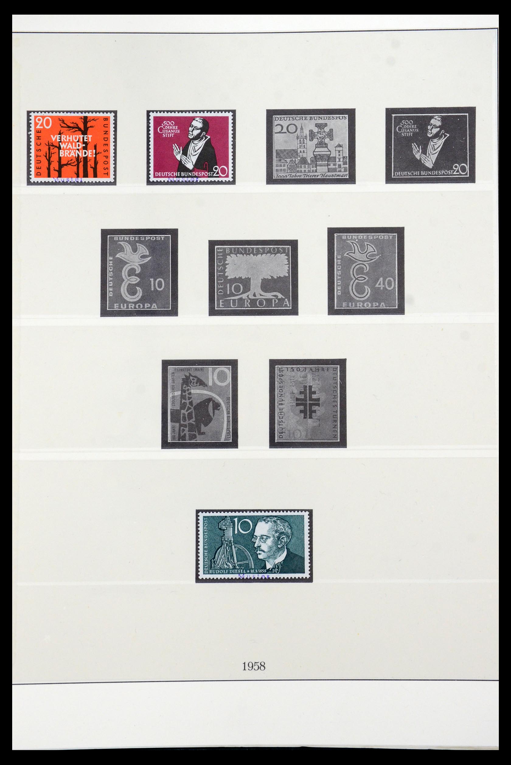 35973 010 - Postzegelverzameling 35973 Bundespost specimen 1952-2002.