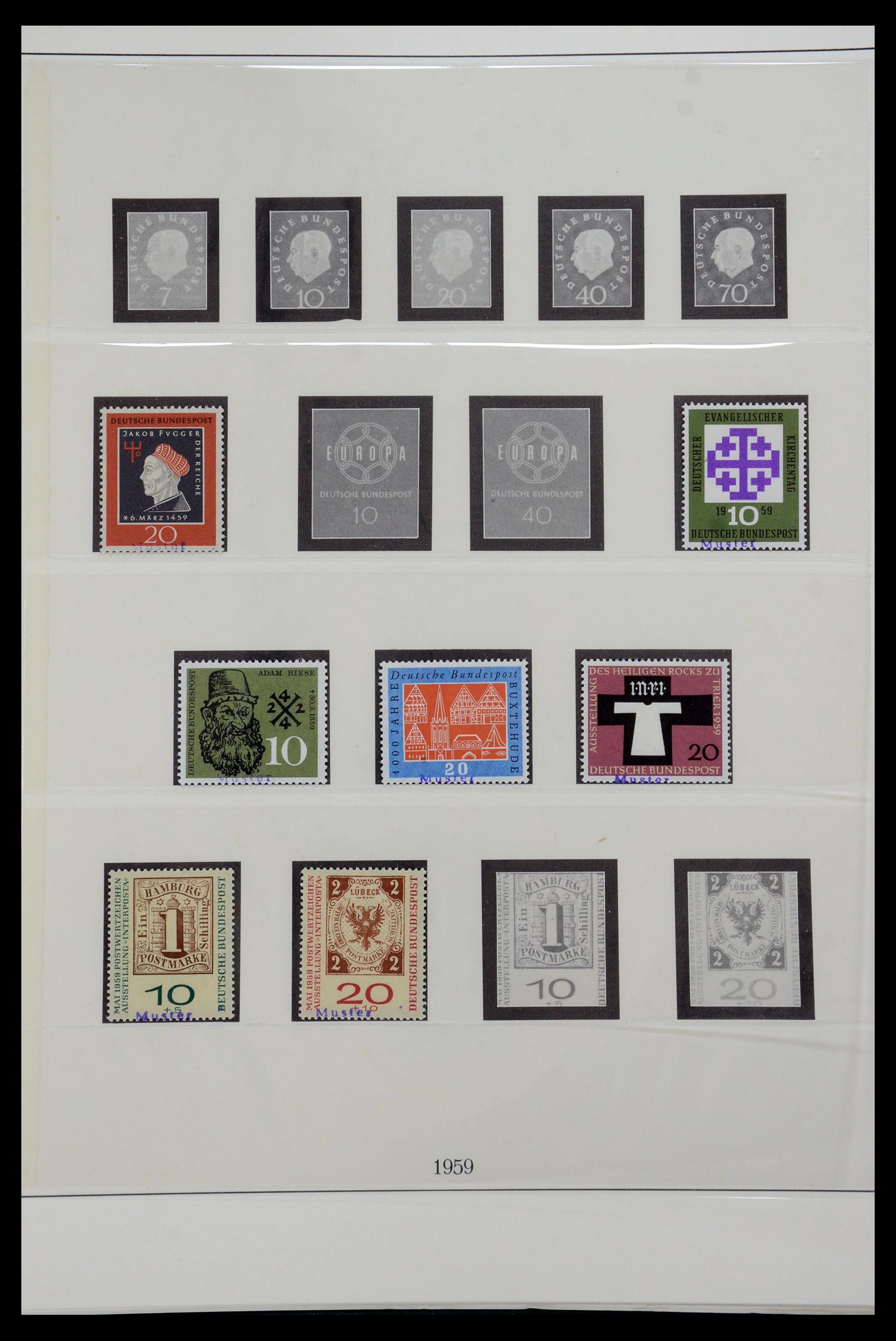 35973 011 - Postzegelverzameling 35973 Bundespost specimen 1952-2002.
