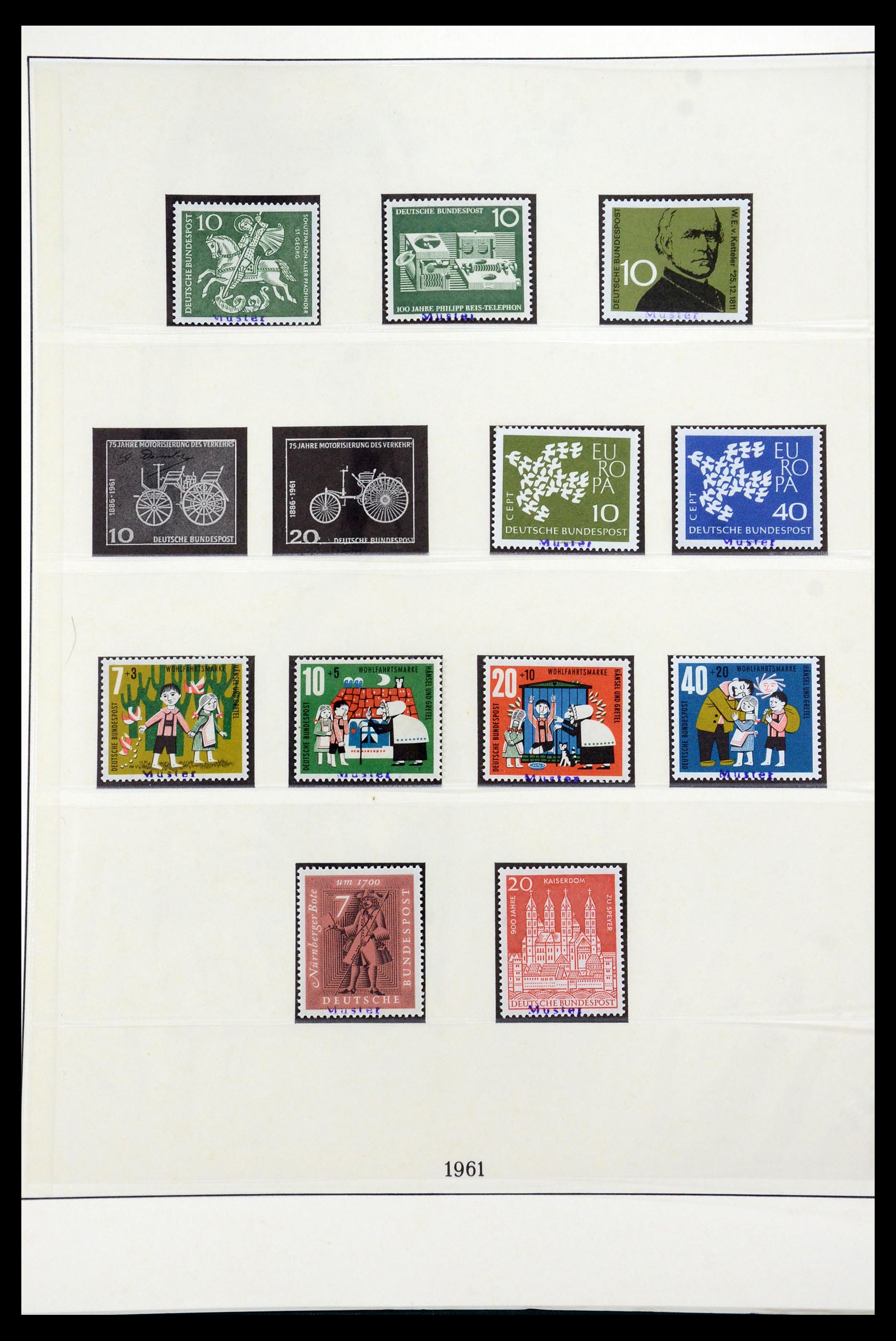 35973 016 - Postzegelverzameling 35973 Bundespost specimen 1952-2002.