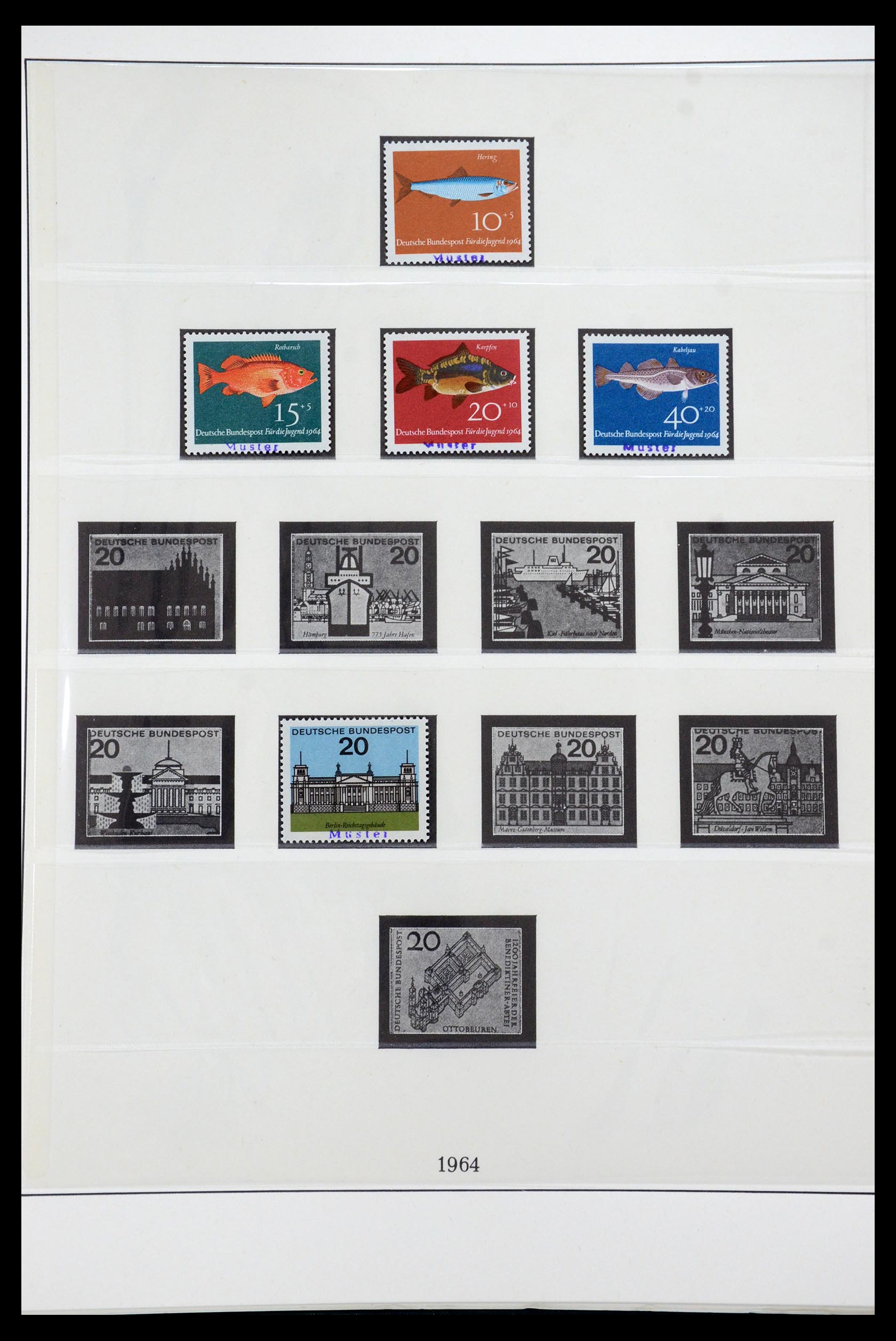 35973 021 - Stamp collection 35973 Bundespost specimen 1952-2002.