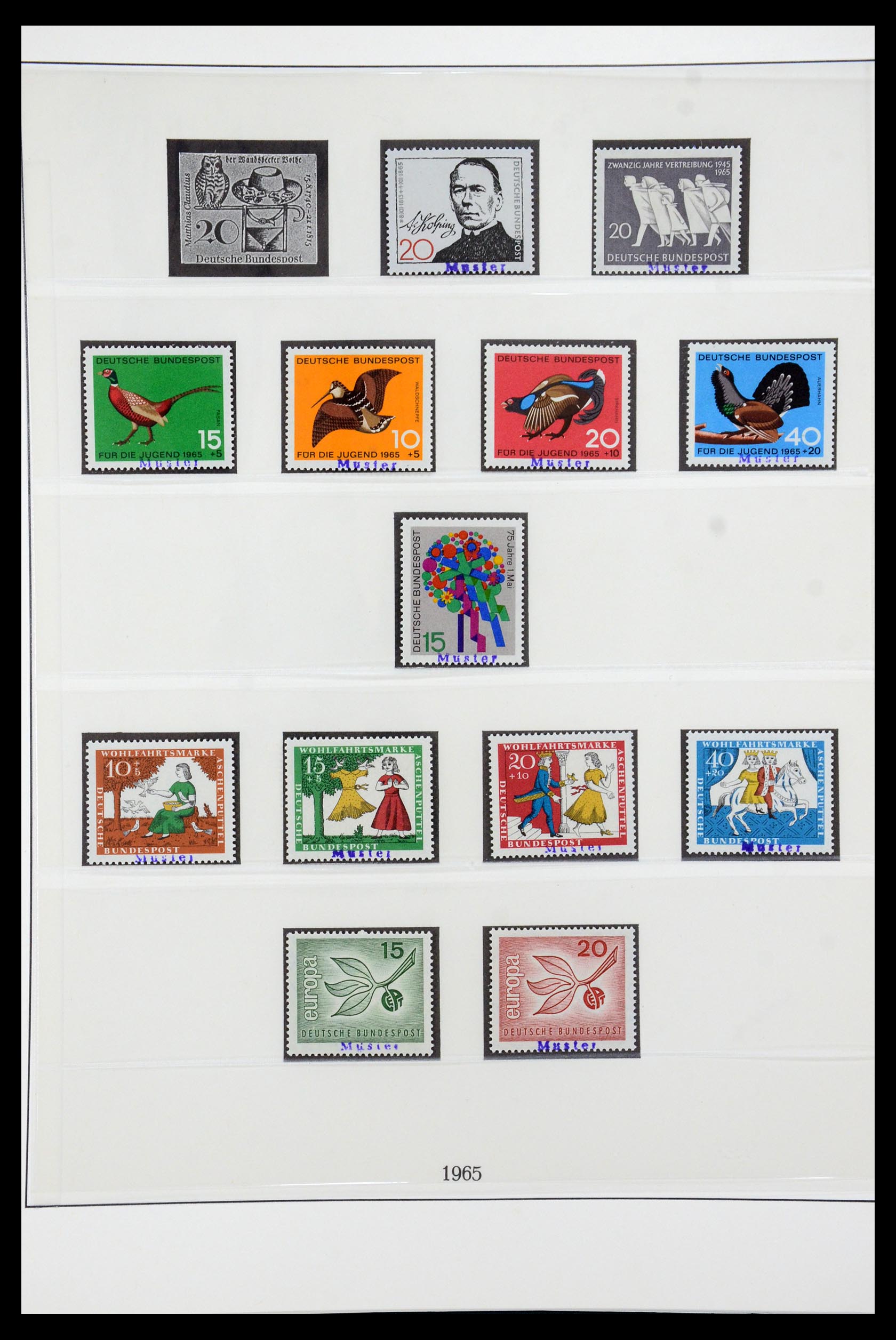 35973 024 - Postzegelverzameling 35973 Bundespost specimen 1952-2002.