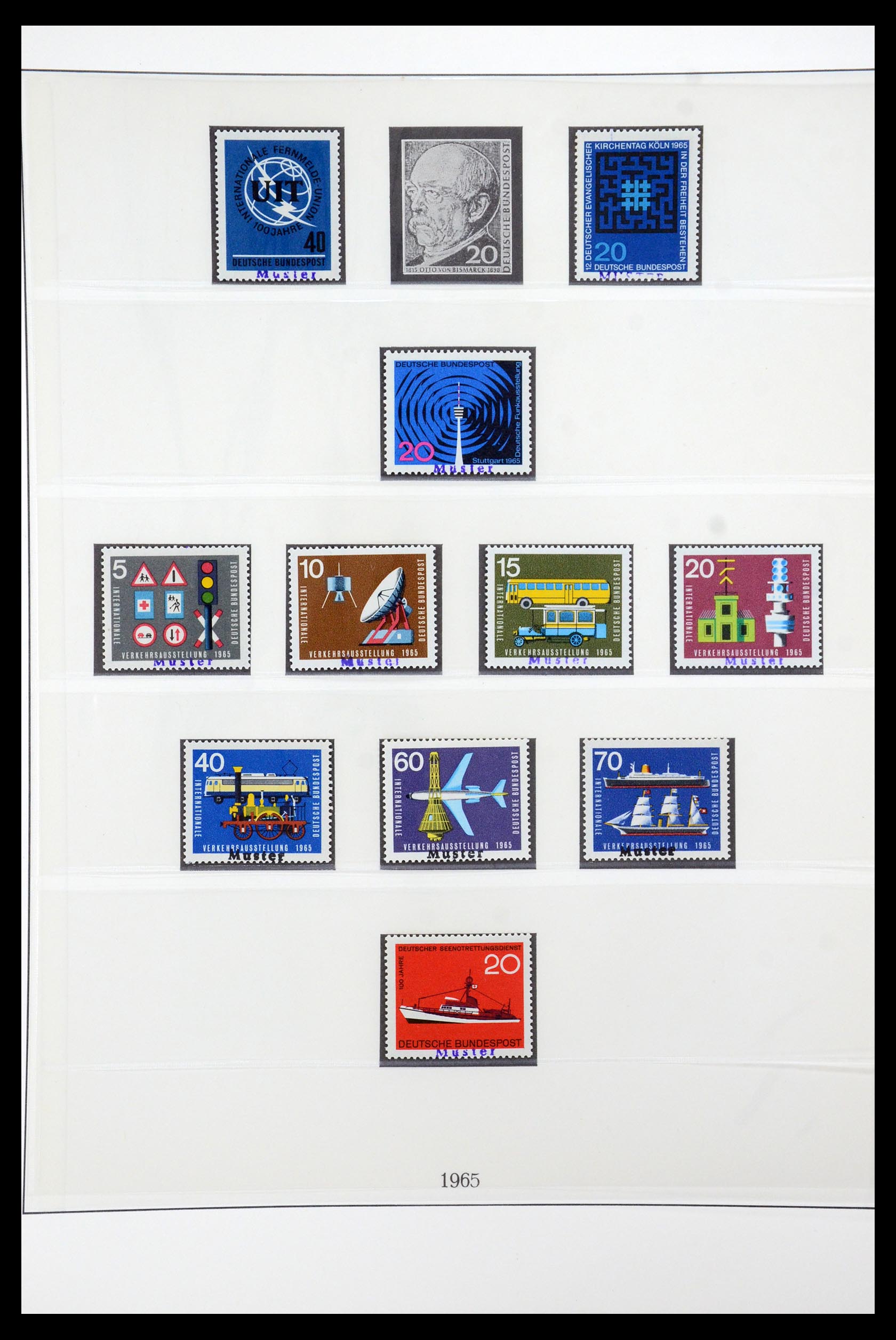 35973 025 - Postzegelverzameling 35973 Bundespost specimen 1952-2002.