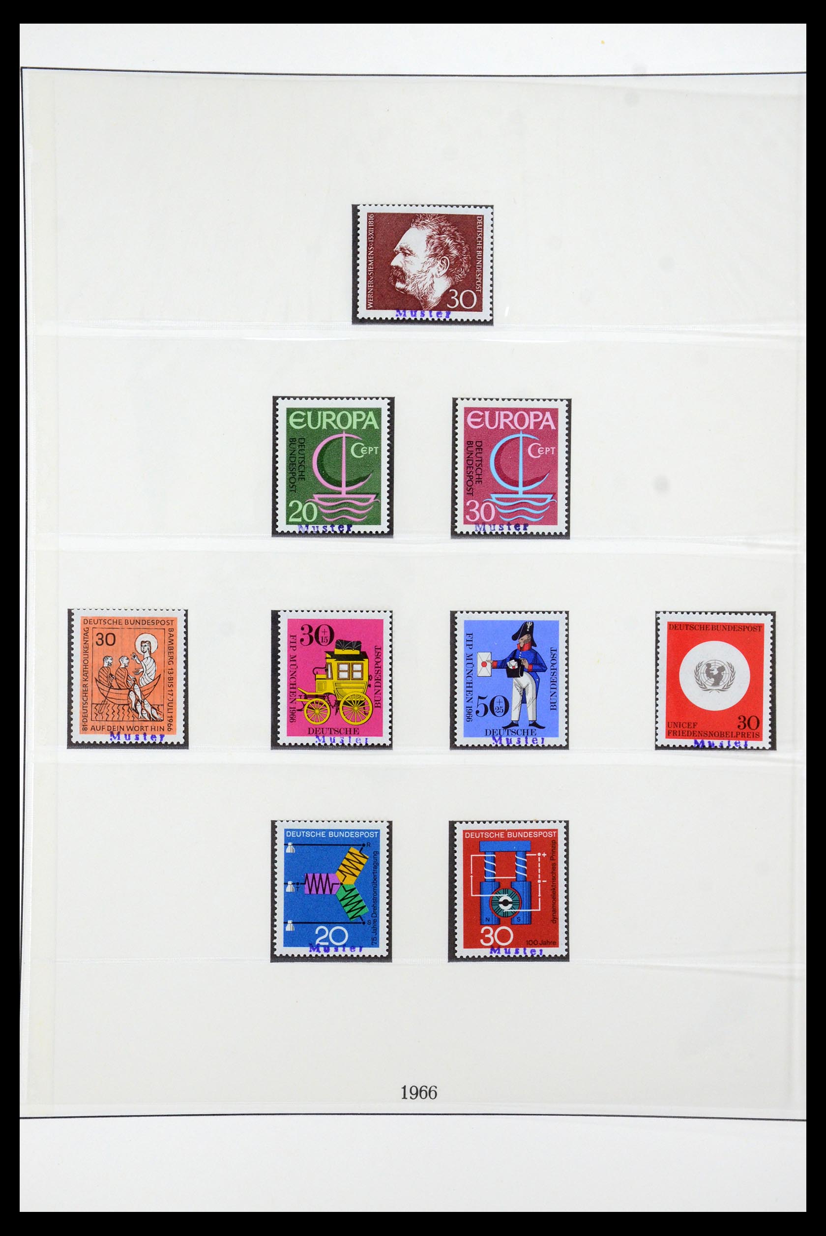 35973 028 - Postzegelverzameling 35973 Bundespost specimen 1952-2002.