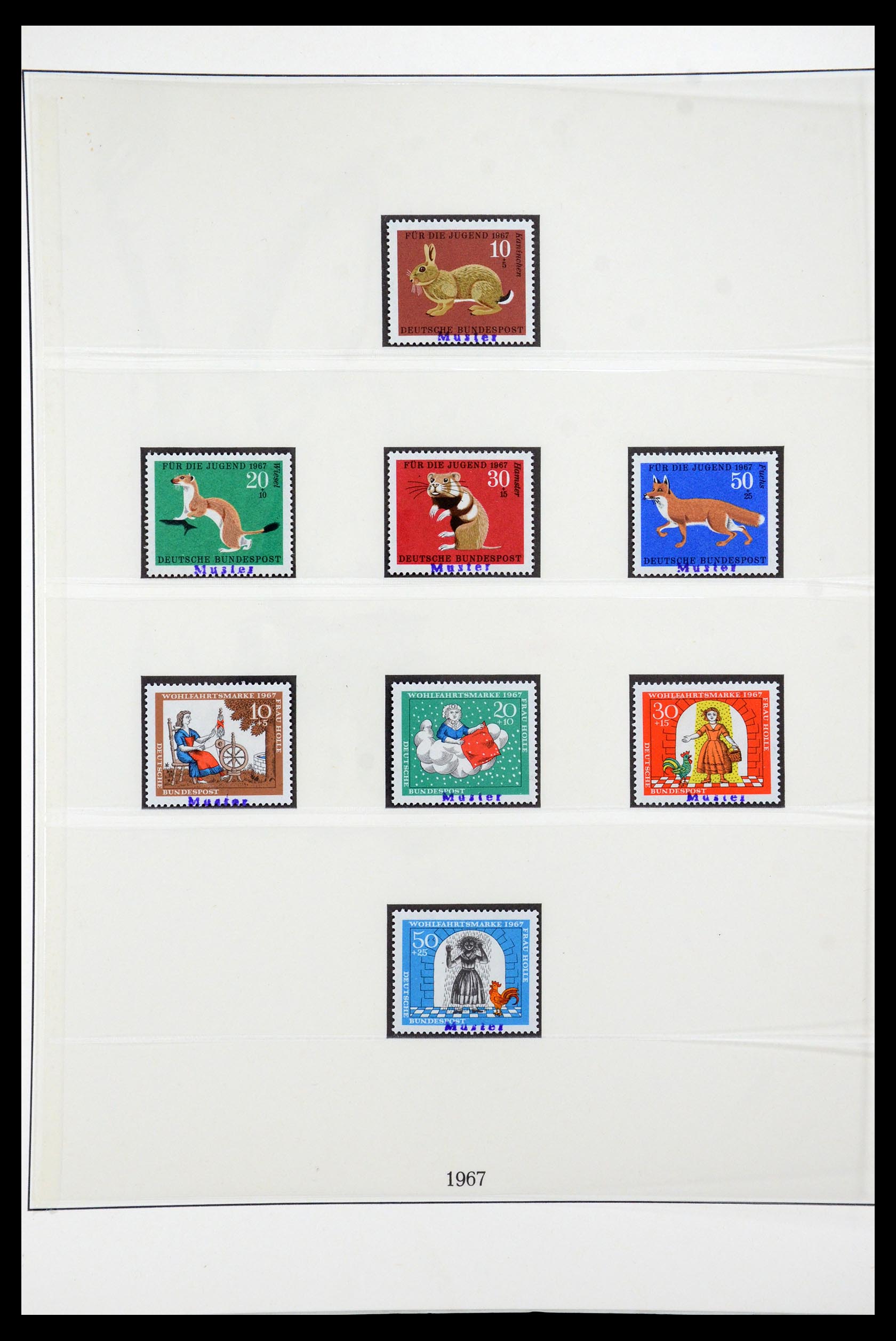 35973 030 - Postzegelverzameling 35973 Bundespost specimen 1952-2002.