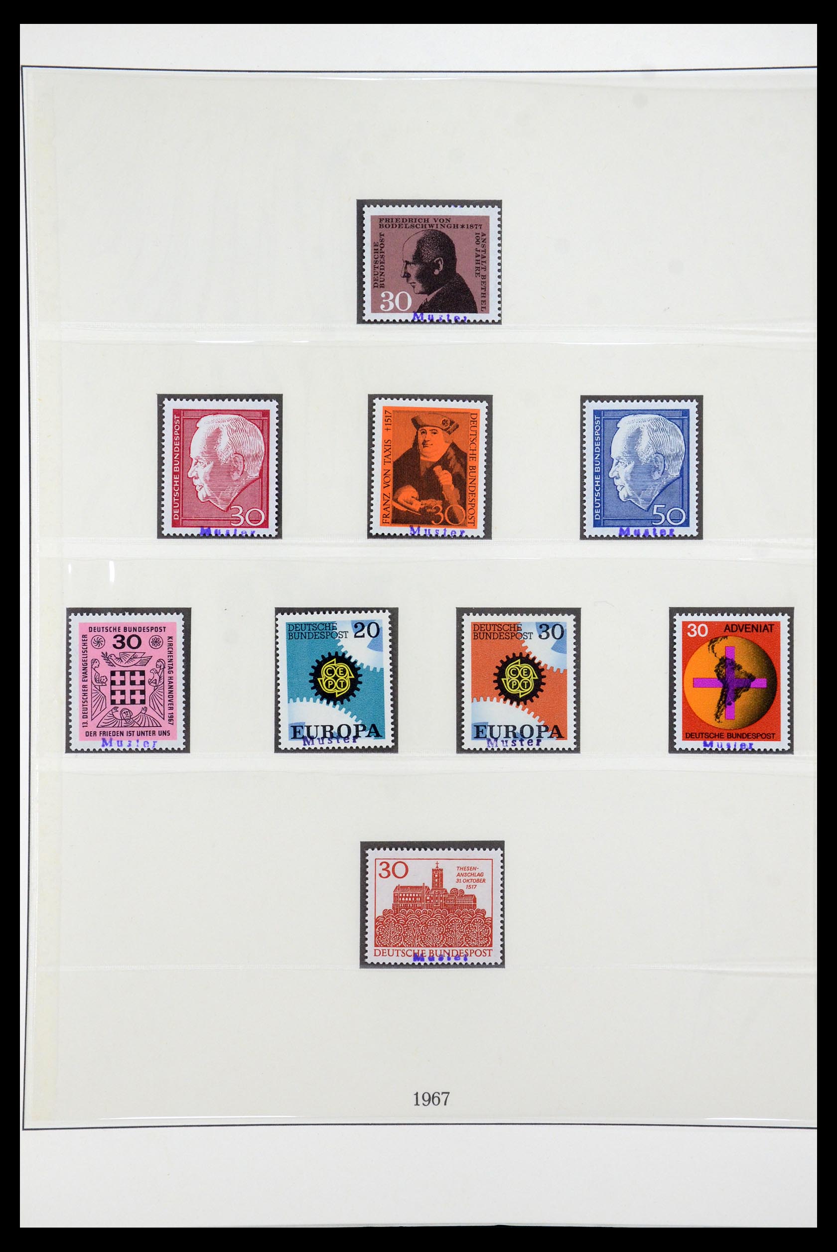 35973 031 - Postzegelverzameling 35973 Bundespost specimen 1952-2002.