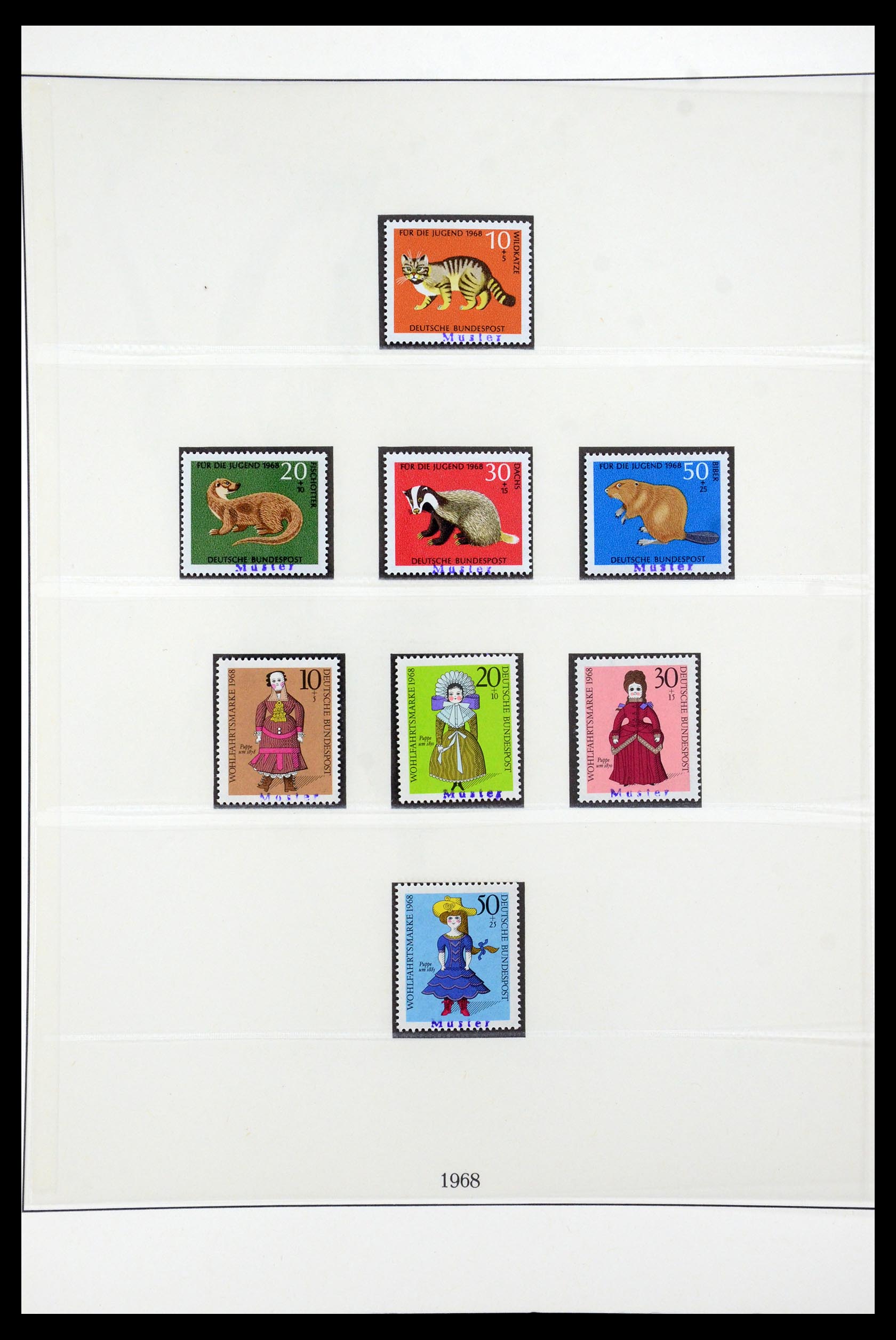 35973 033 - Postzegelverzameling 35973 Bundespost specimen 1952-2002.