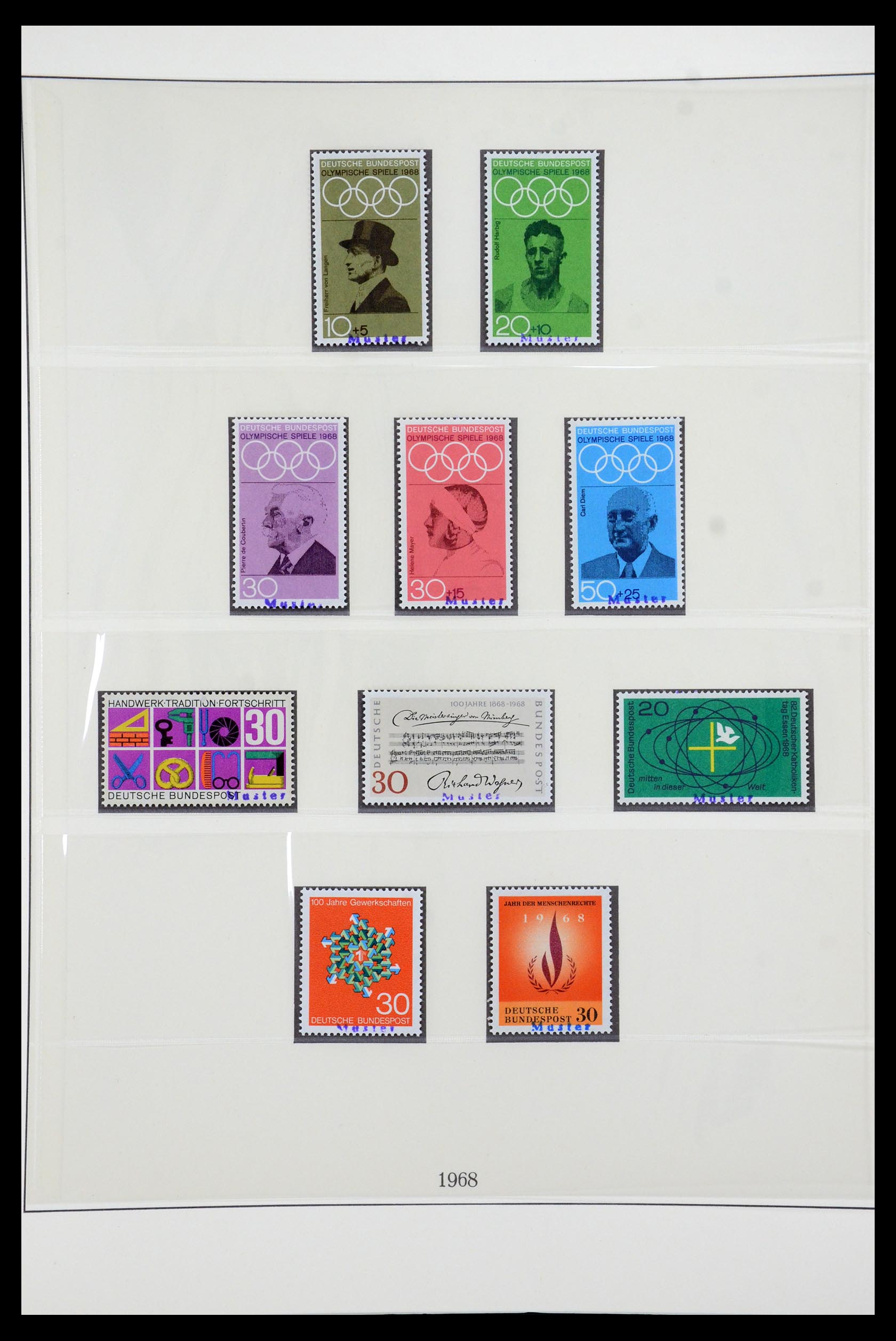 35973 034 - Stamp collection 35973 Bundespost specimen 1952-2002.