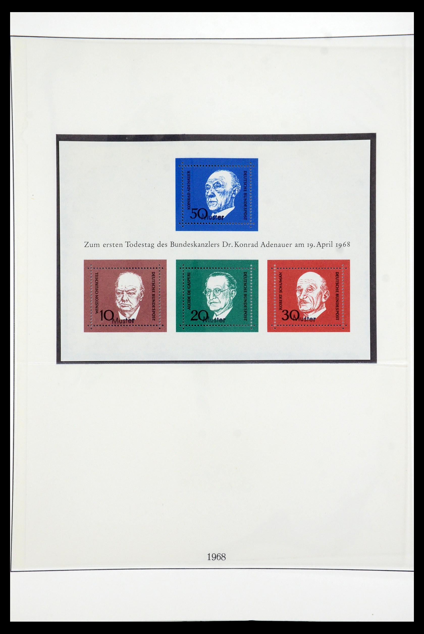 35973 035 - Postzegelverzameling 35973 Bundespost specimen 1952-2002.