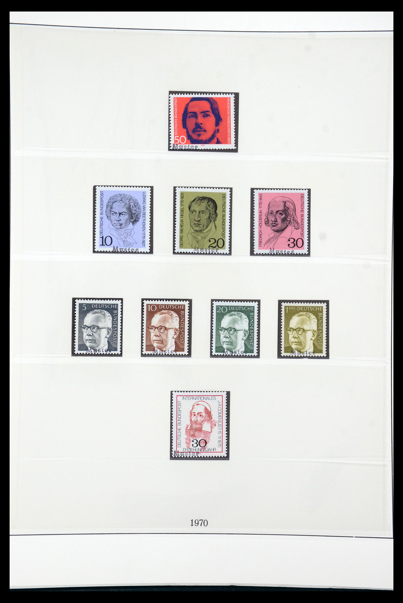 35973 041 - Postzegelverzameling 35973 Bundespost specimen 1952-2002.