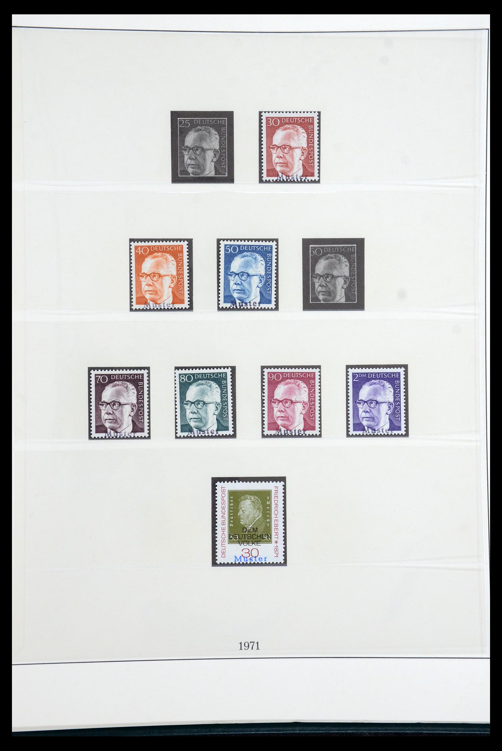 35973 044 - Stamp collection 35973 Bundespost specimen 1952-2002.