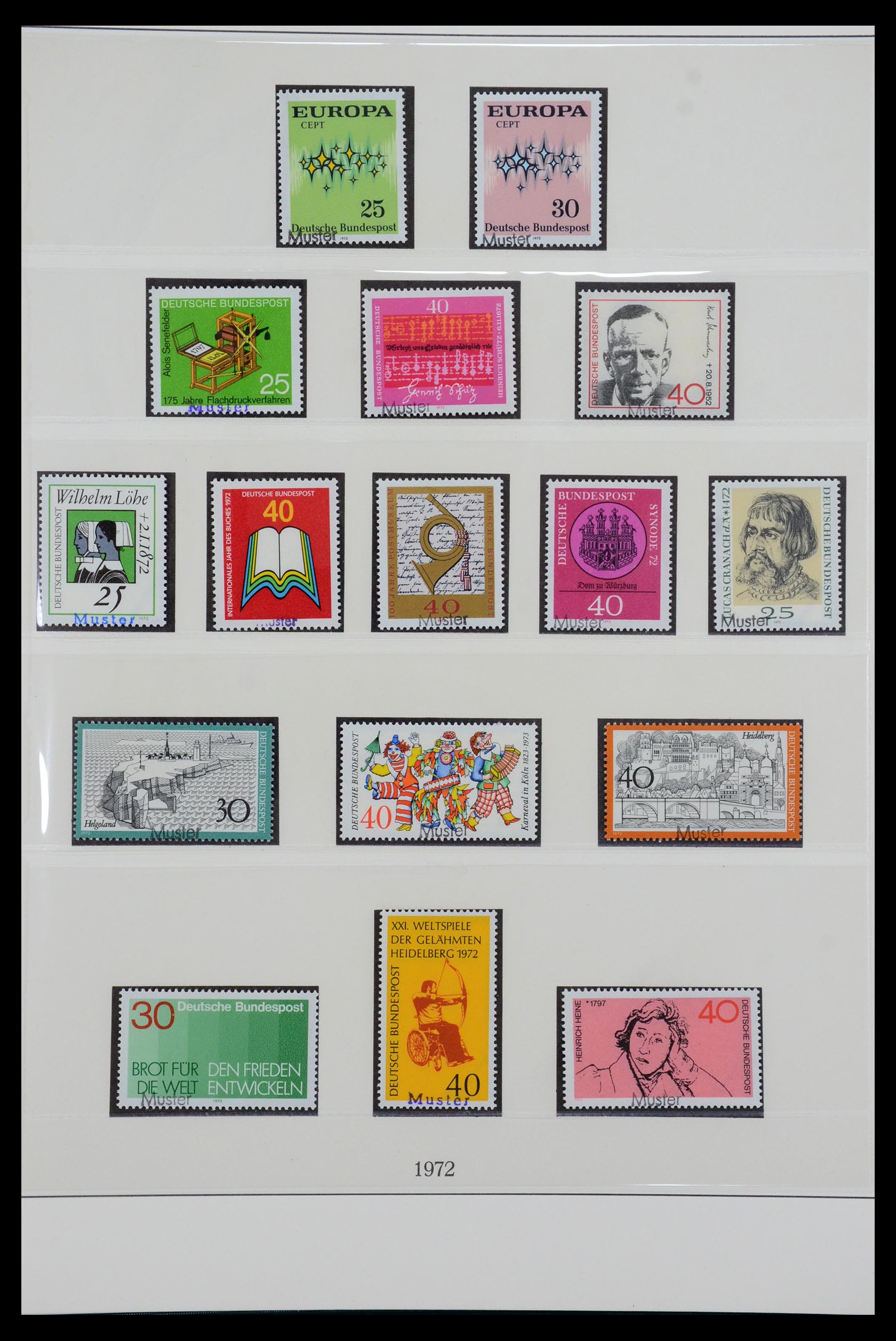 35973 051 - Postzegelverzameling 35973 Bundespost specimen 1952-2002.
