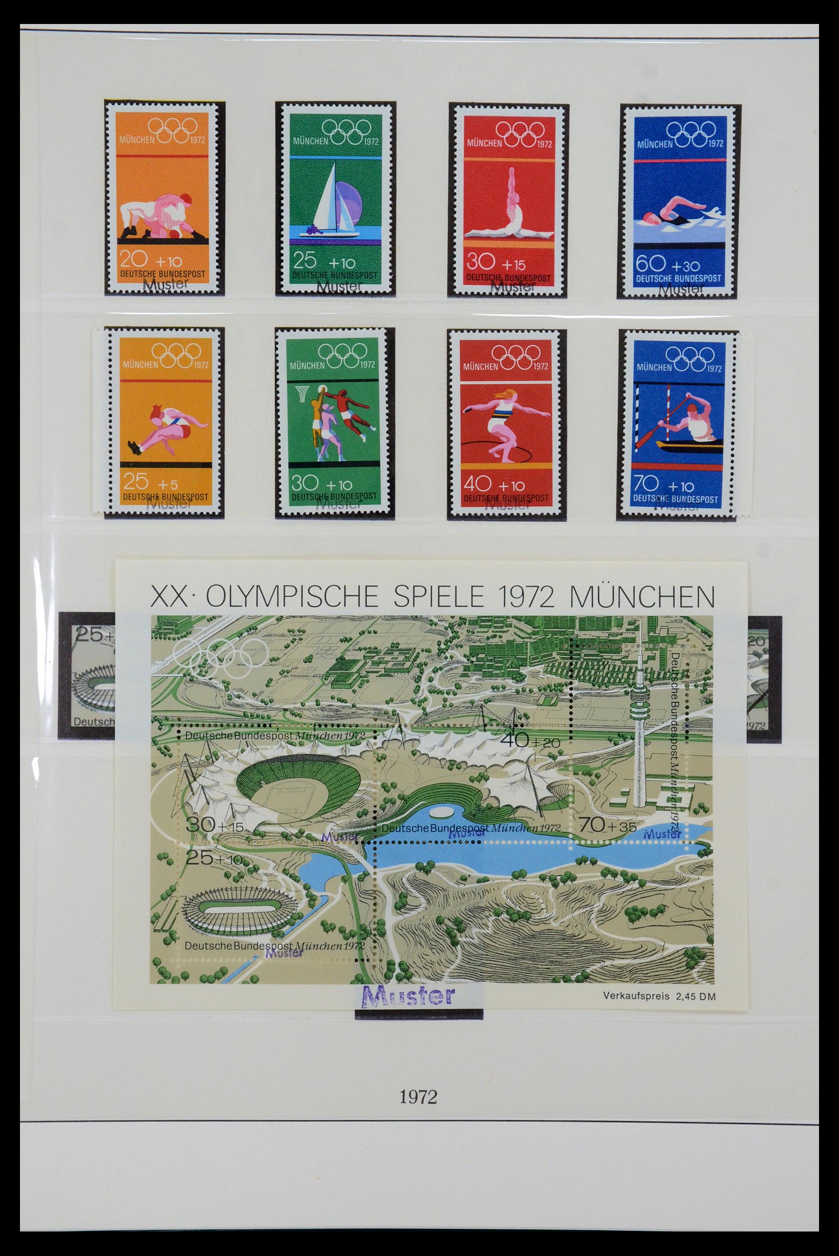 35973 054 - Postzegelverzameling 35973 Bundespost specimen 1952-2002.