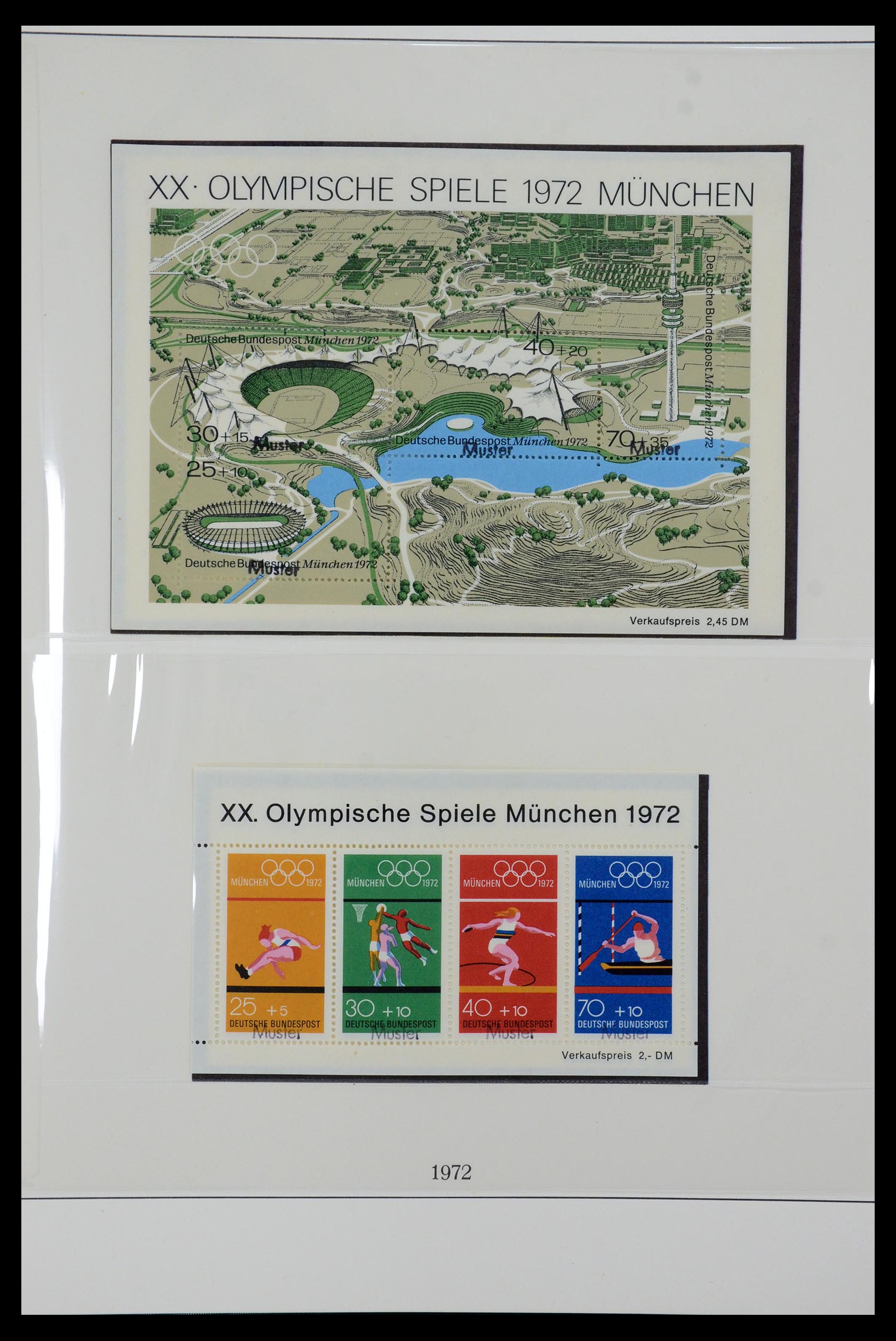 35973 055 - Postzegelverzameling 35973 Bundespost specimen 1952-2002.