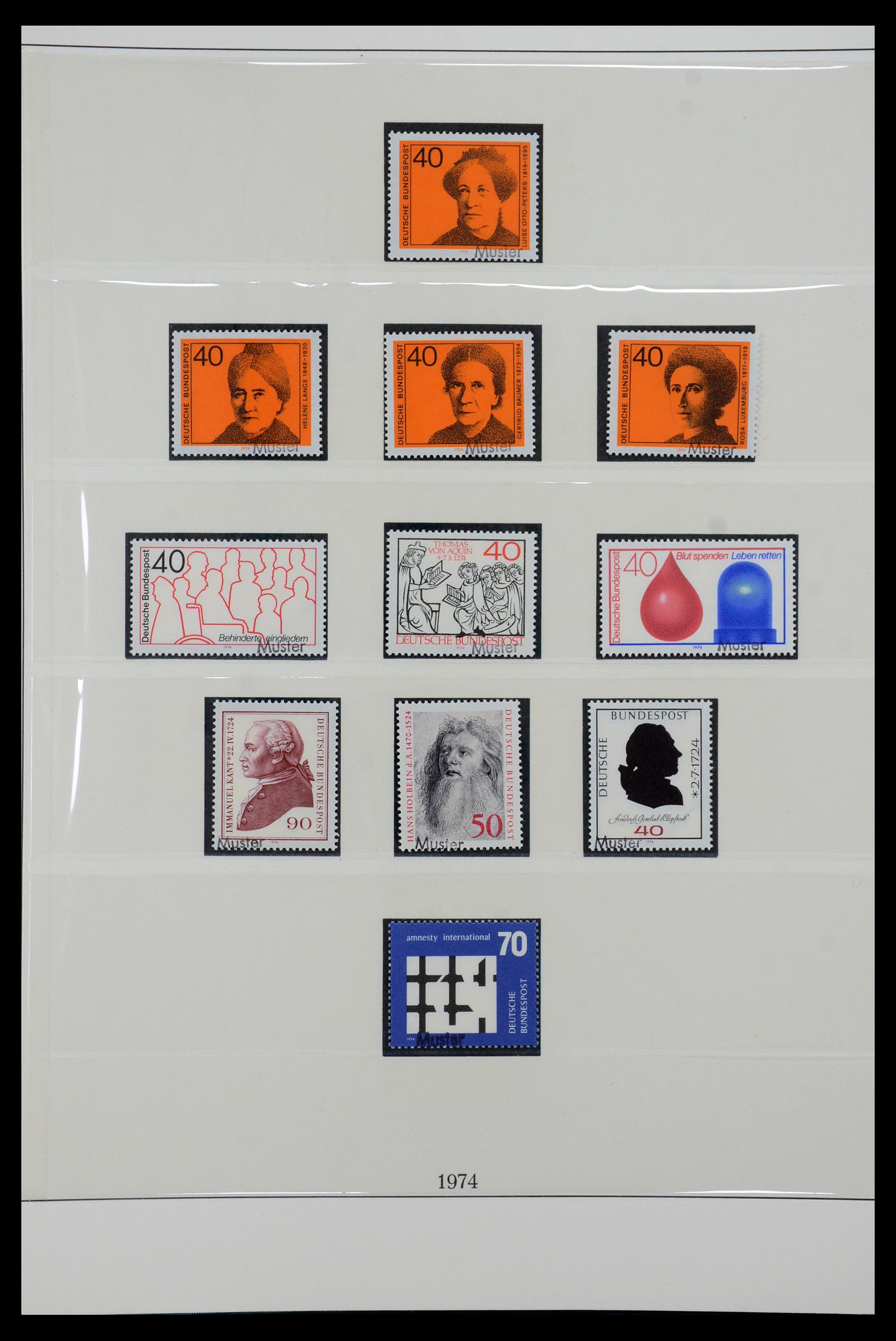 35973 061 - Stamp collection 35973 Bundespost specimen 1952-2002.