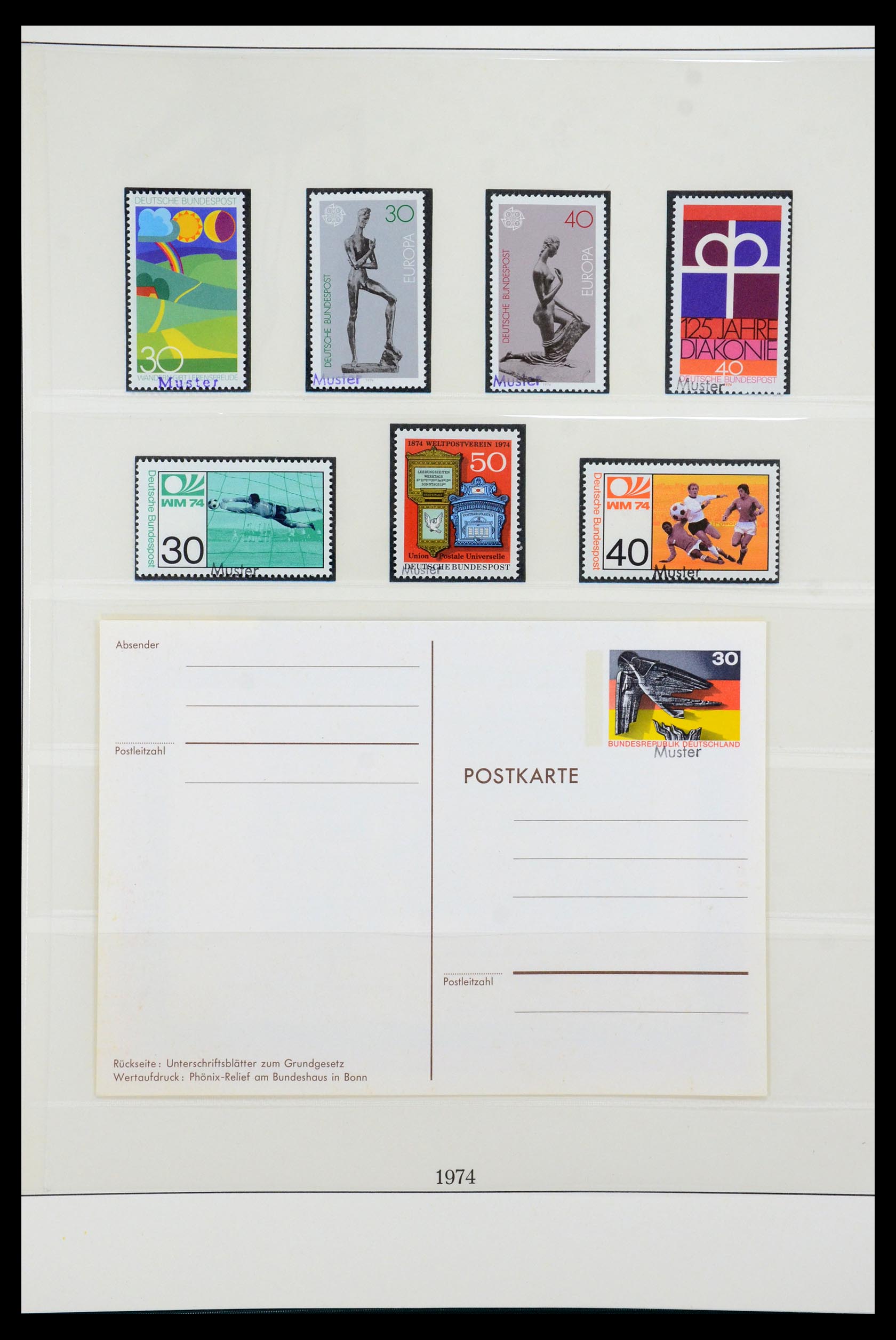 35973 064 - Postzegelverzameling 35973 Bundespost specimen 1952-2002.