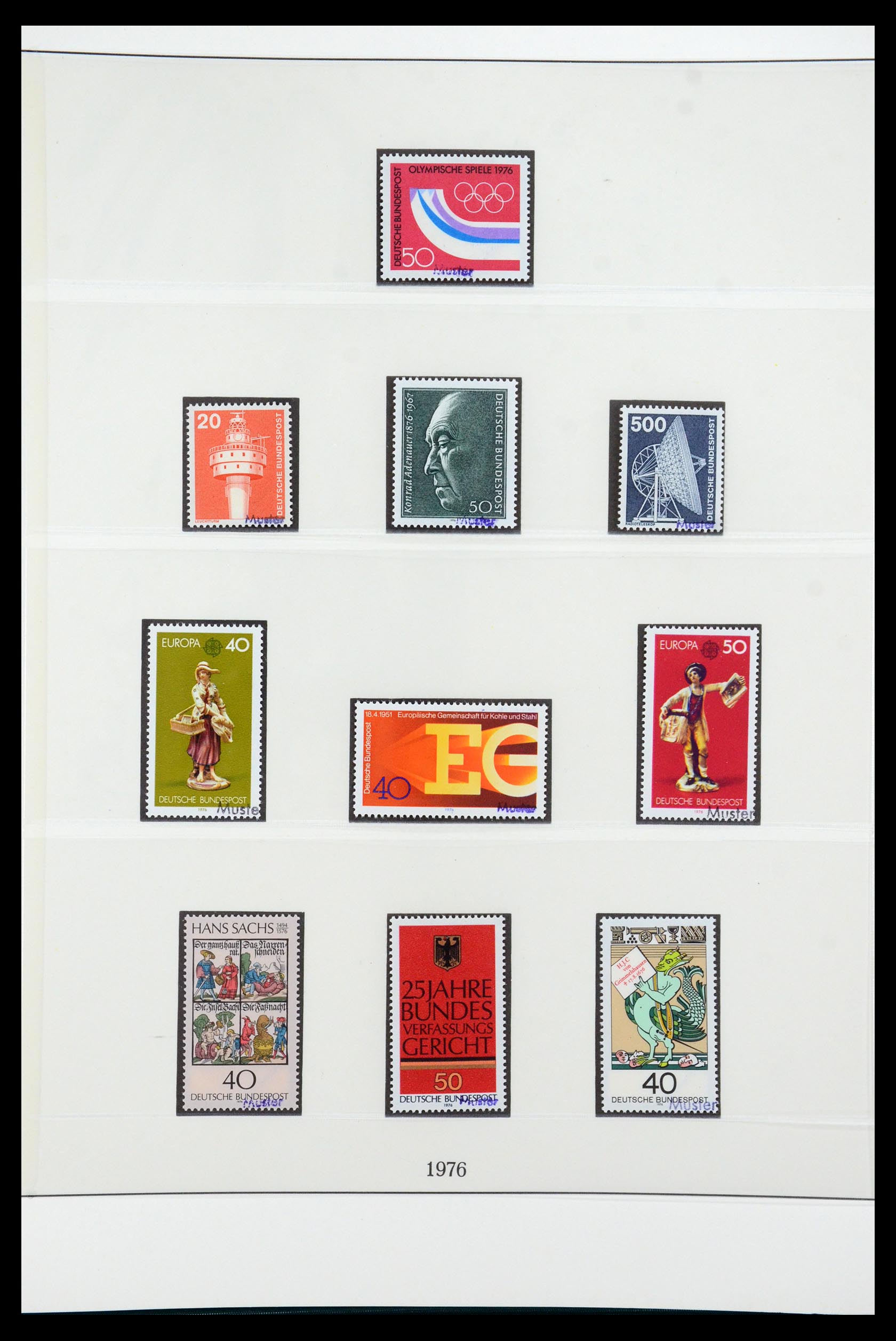 35973 071 - Postzegelverzameling 35973 Bundespost specimen 1952-2002.