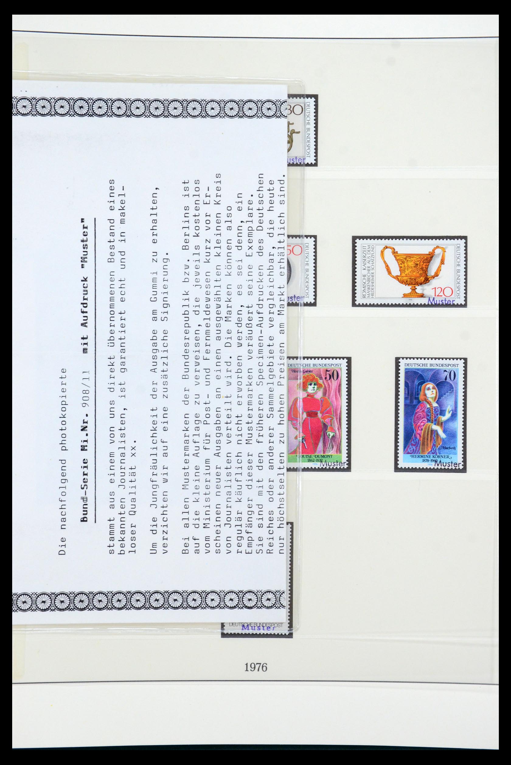 35973 075 - Postzegelverzameling 35973 Bundespost specimen 1952-2002.