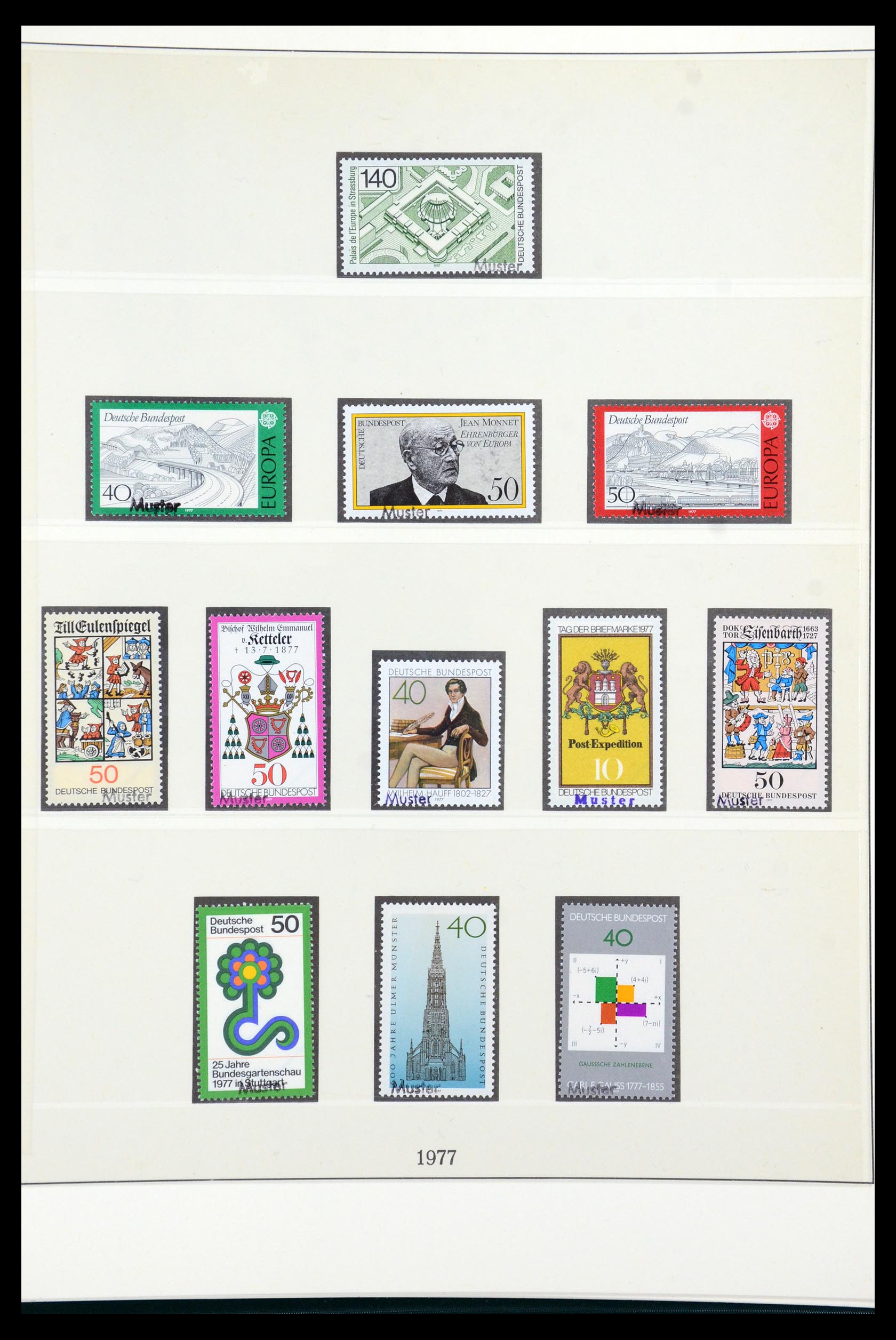 35973 078 - Postzegelverzameling 35973 Bundespost specimen 1952-2002.