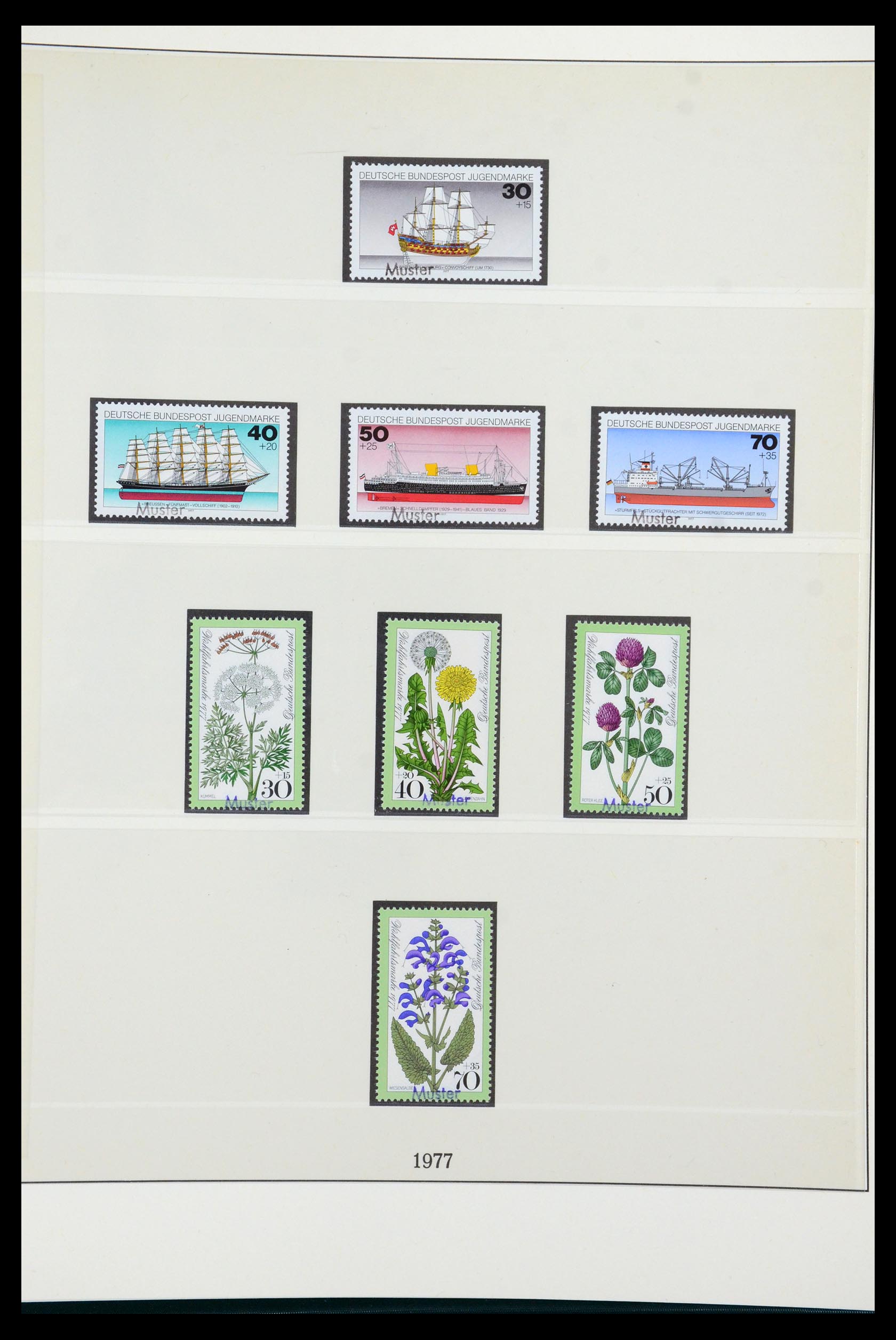 35973 080 - Postzegelverzameling 35973 Bundespost specimen 1952-2002.