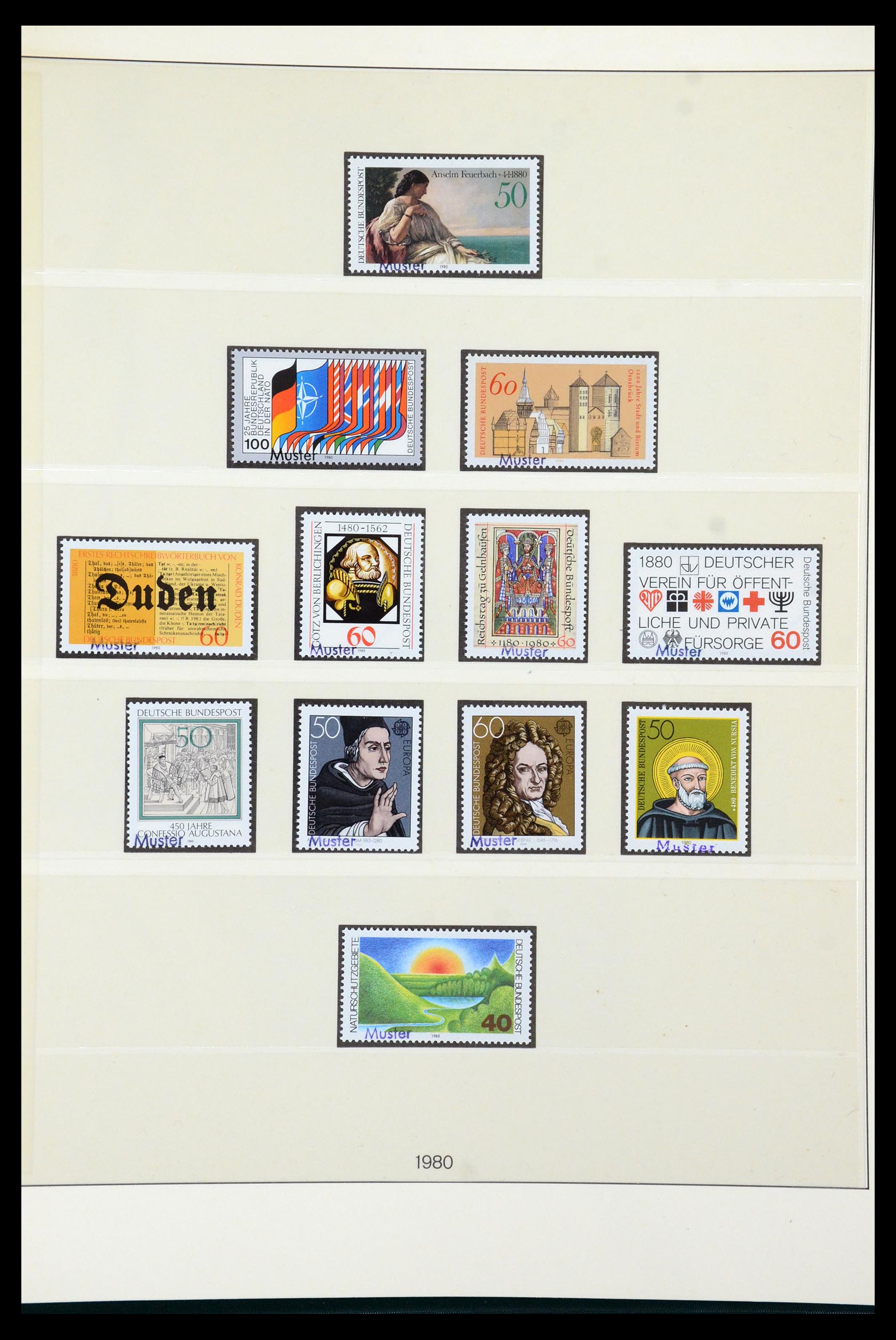35973 091 - Postzegelverzameling 35973 Bundespost specimen 1952-2002.