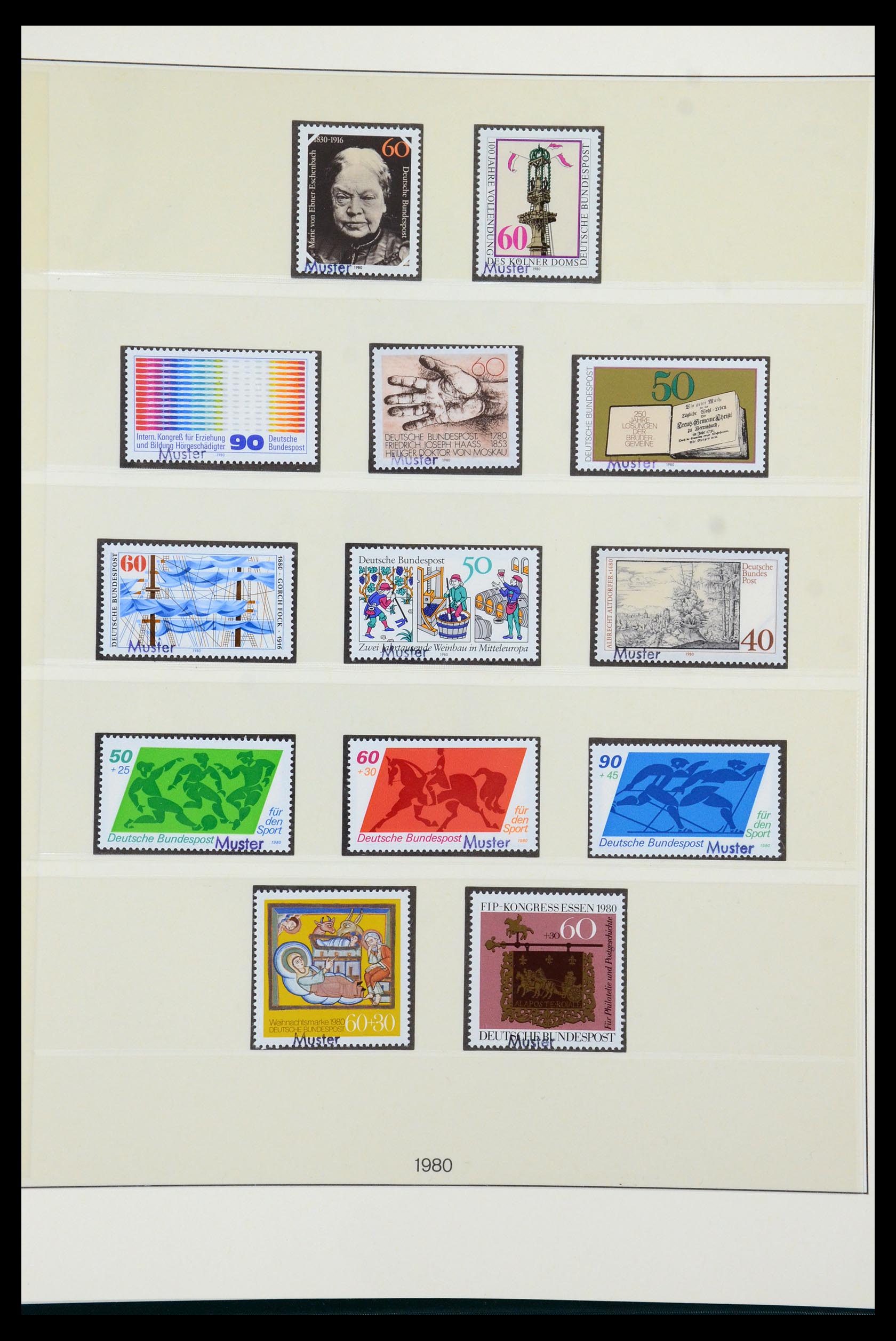 35973 092 - Postzegelverzameling 35973 Bundespost specimen 1952-2002.