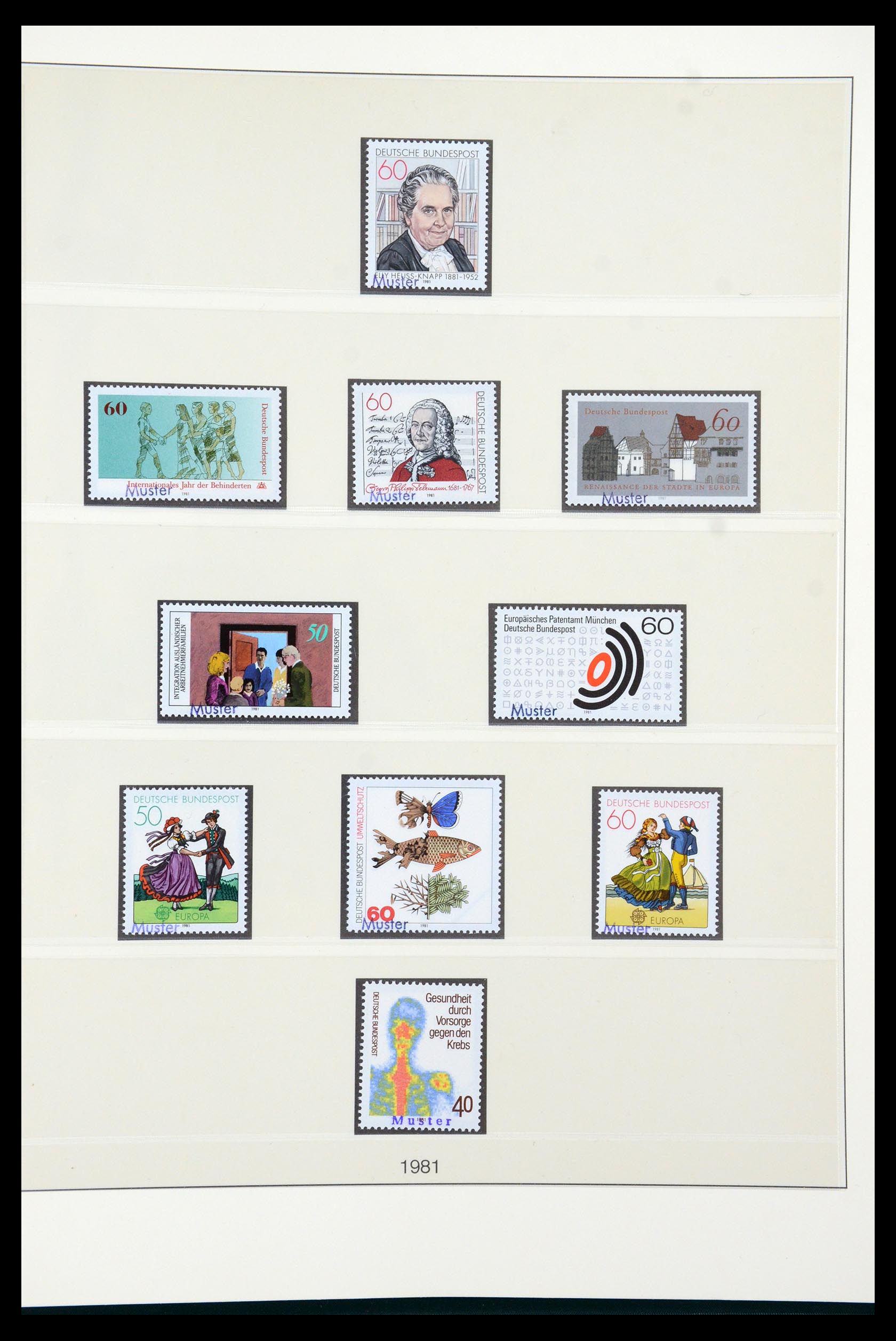 35973 096 - Postzegelverzameling 35973 Bundespost specimen 1952-2002.