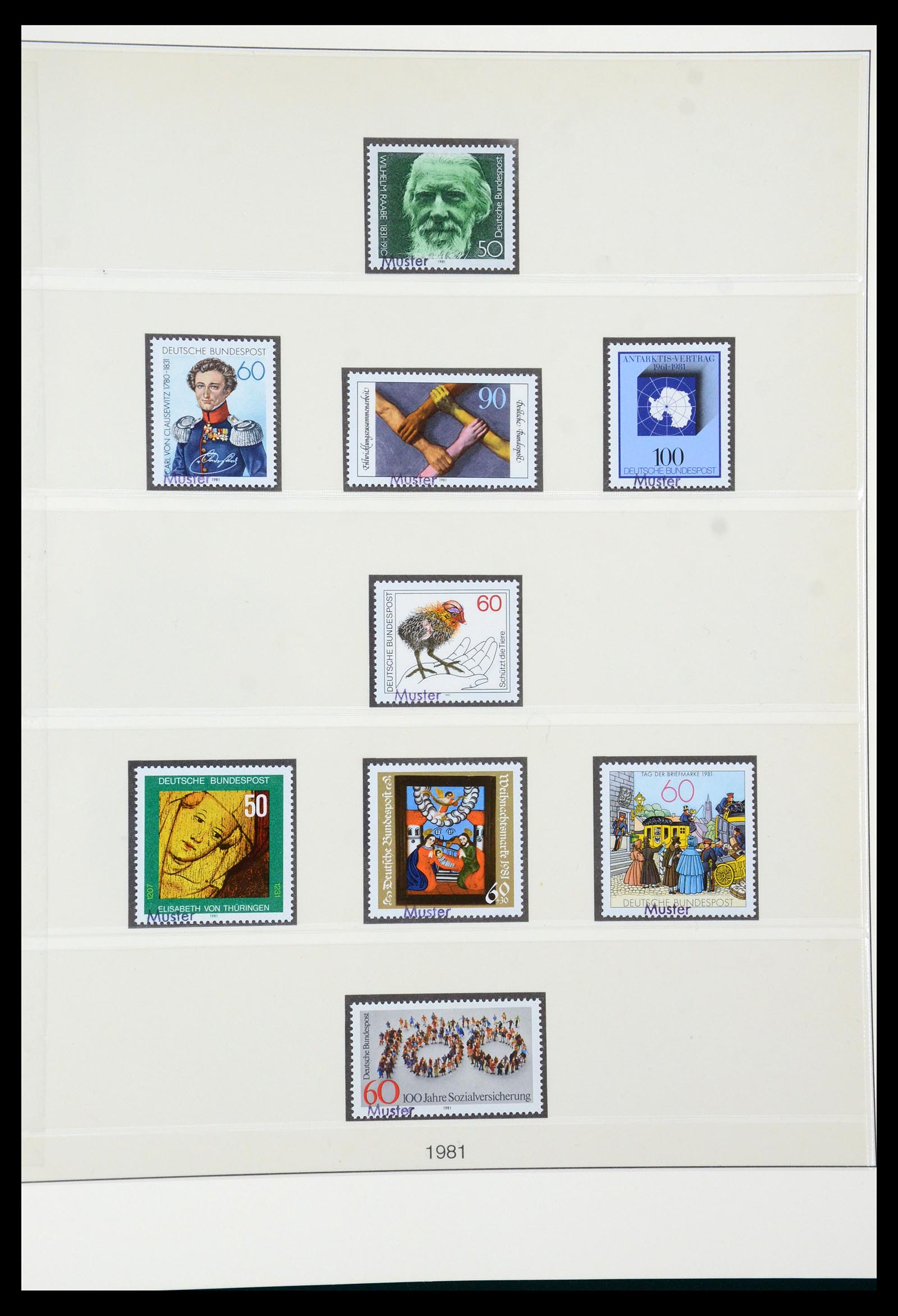 35973 099 - Postzegelverzameling 35973 Bundespost specimen 1952-2002.