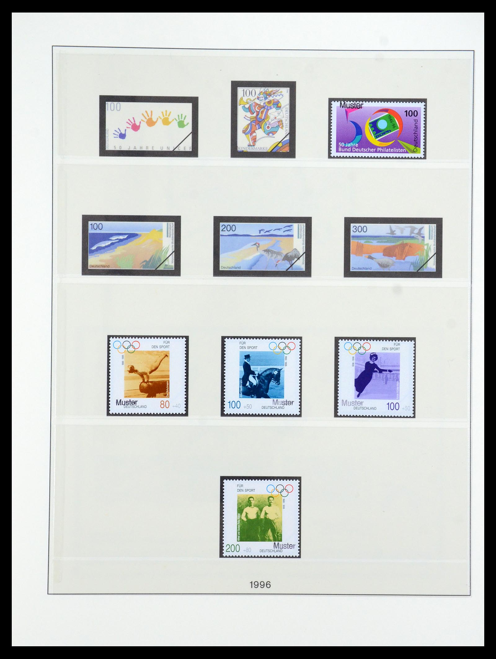 35973 185 - Postzegelverzameling 35973 Bundespost specimen 1952-2002.