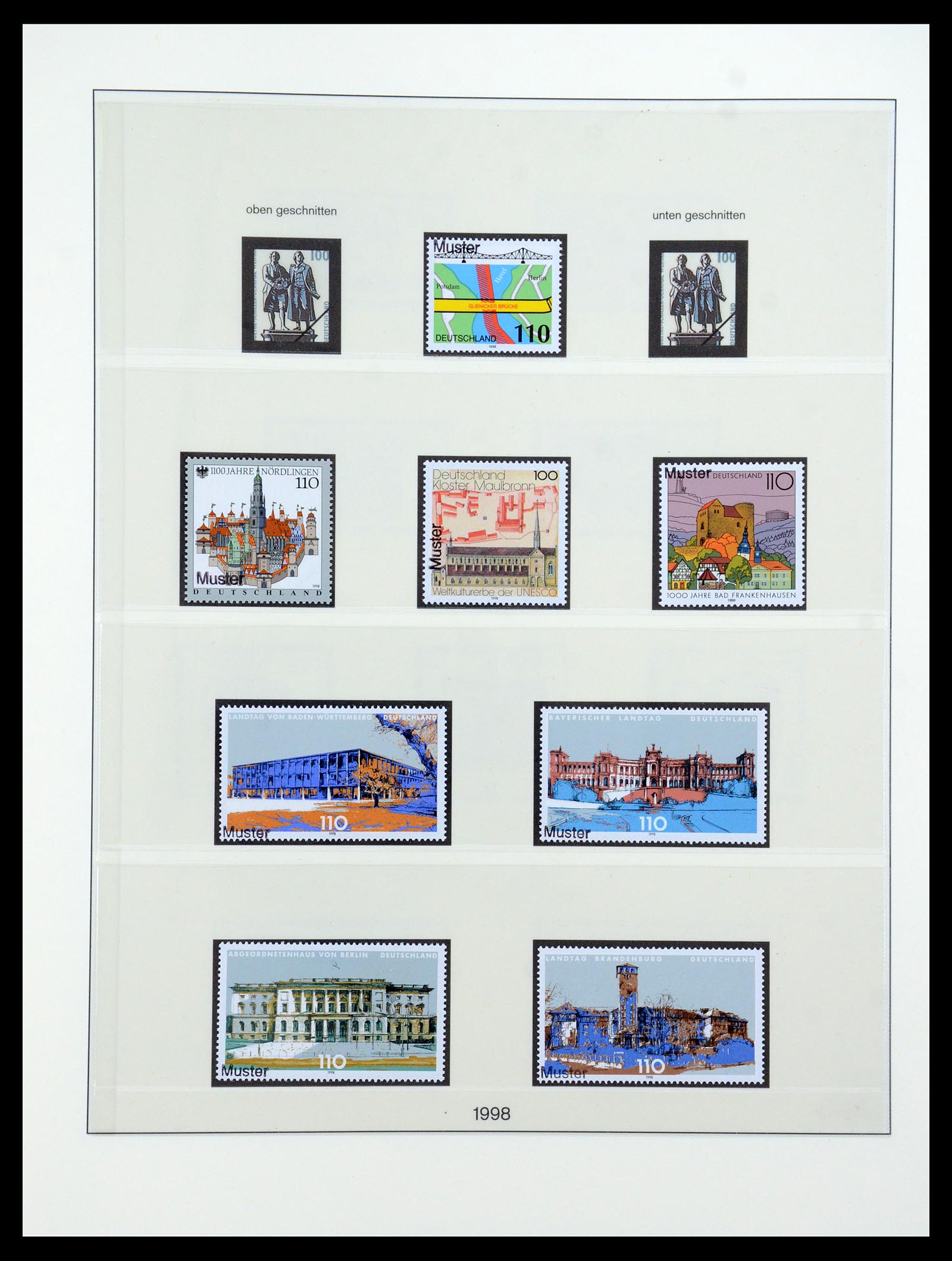 35973 198 - Postzegelverzameling 35973 Bundespost specimen 1952-2002.
