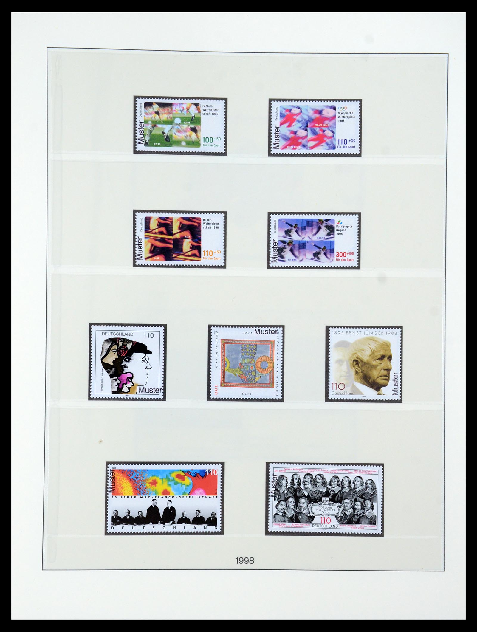 35973 199 - Postzegelverzameling 35973 Bundespost specimen 1952-2002.