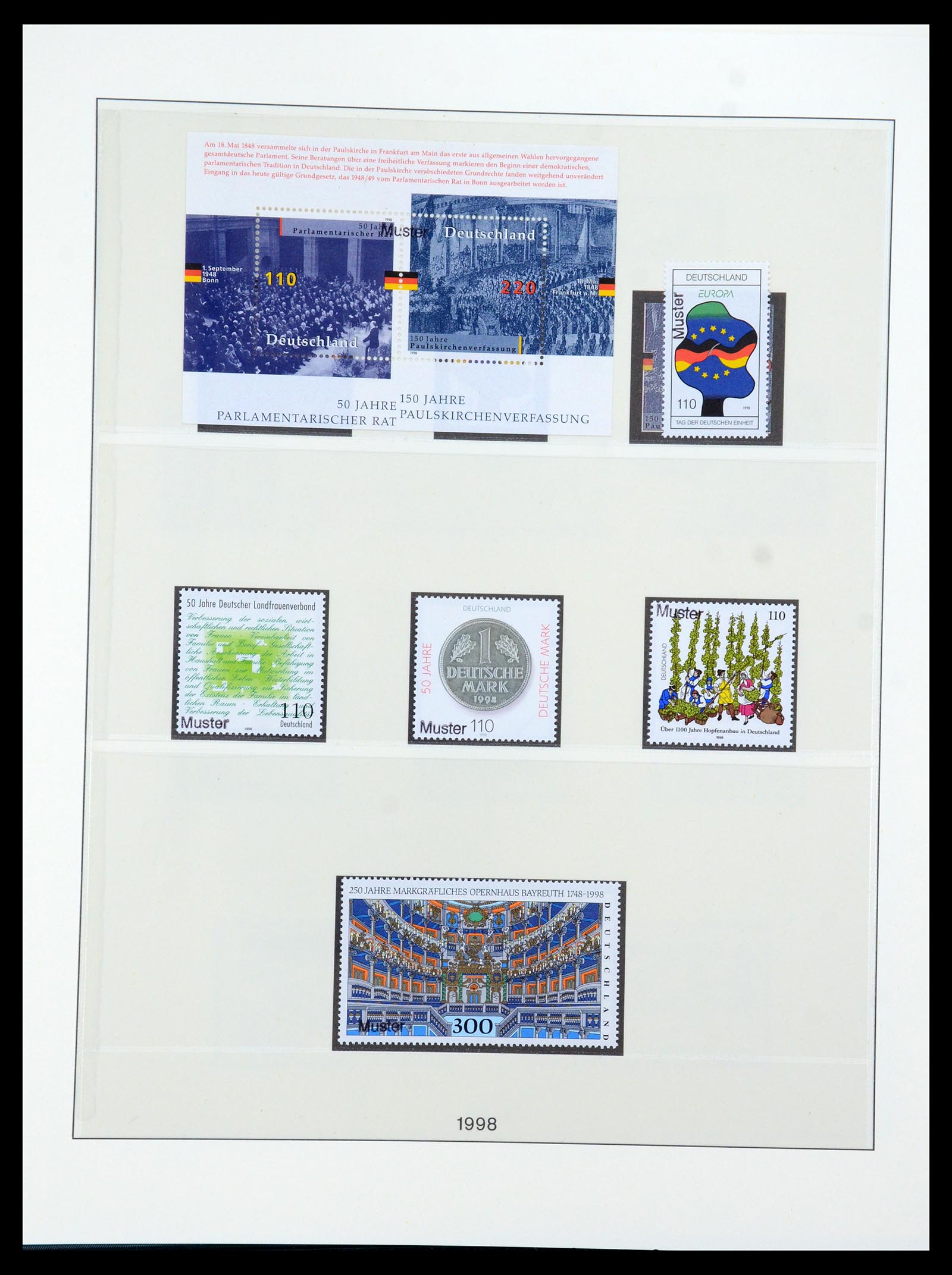 35973 201 - Postzegelverzameling 35973 Bundespost specimen 1952-2002.