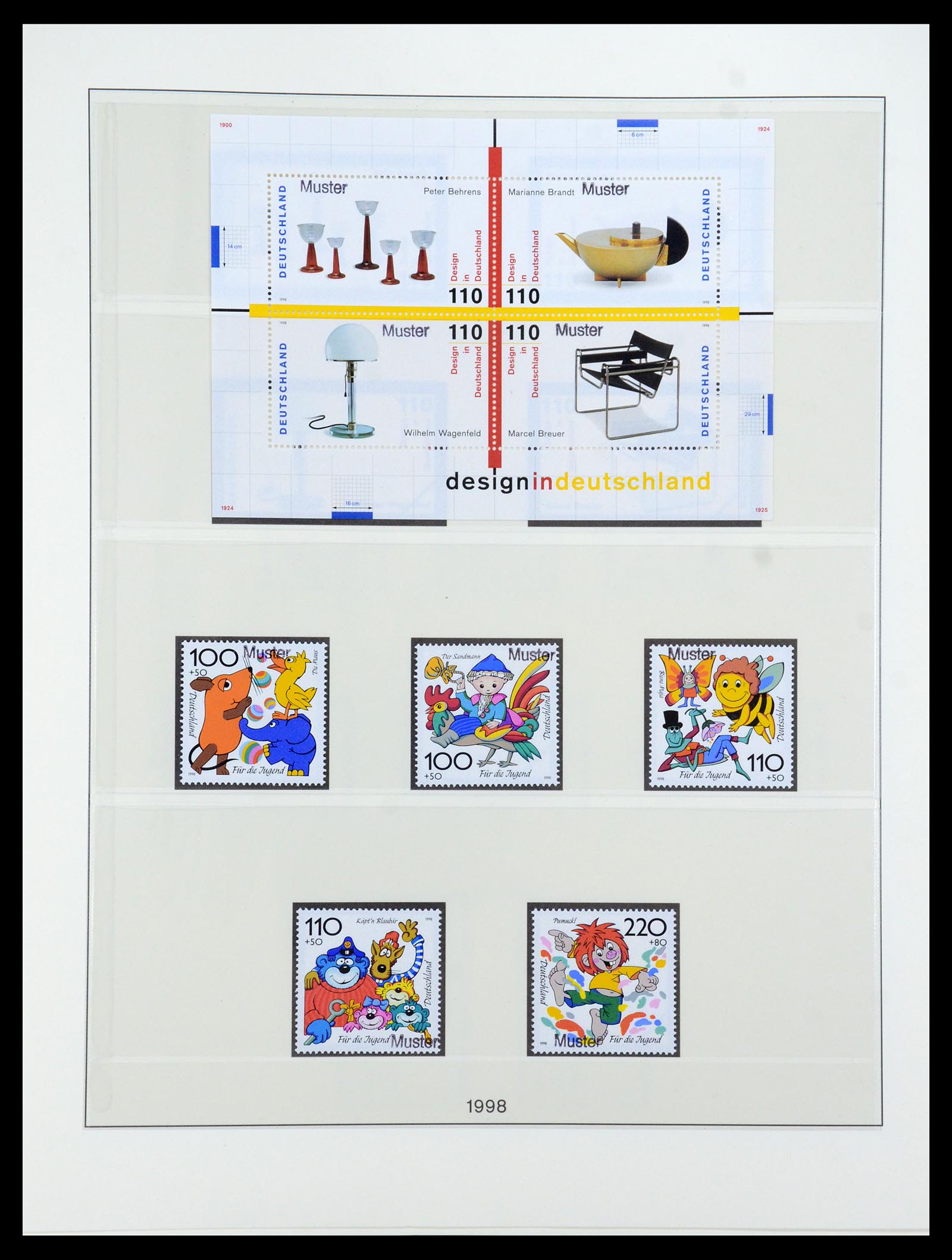 35973 204 - Postzegelverzameling 35973 Bundespost specimen 1952-2002.