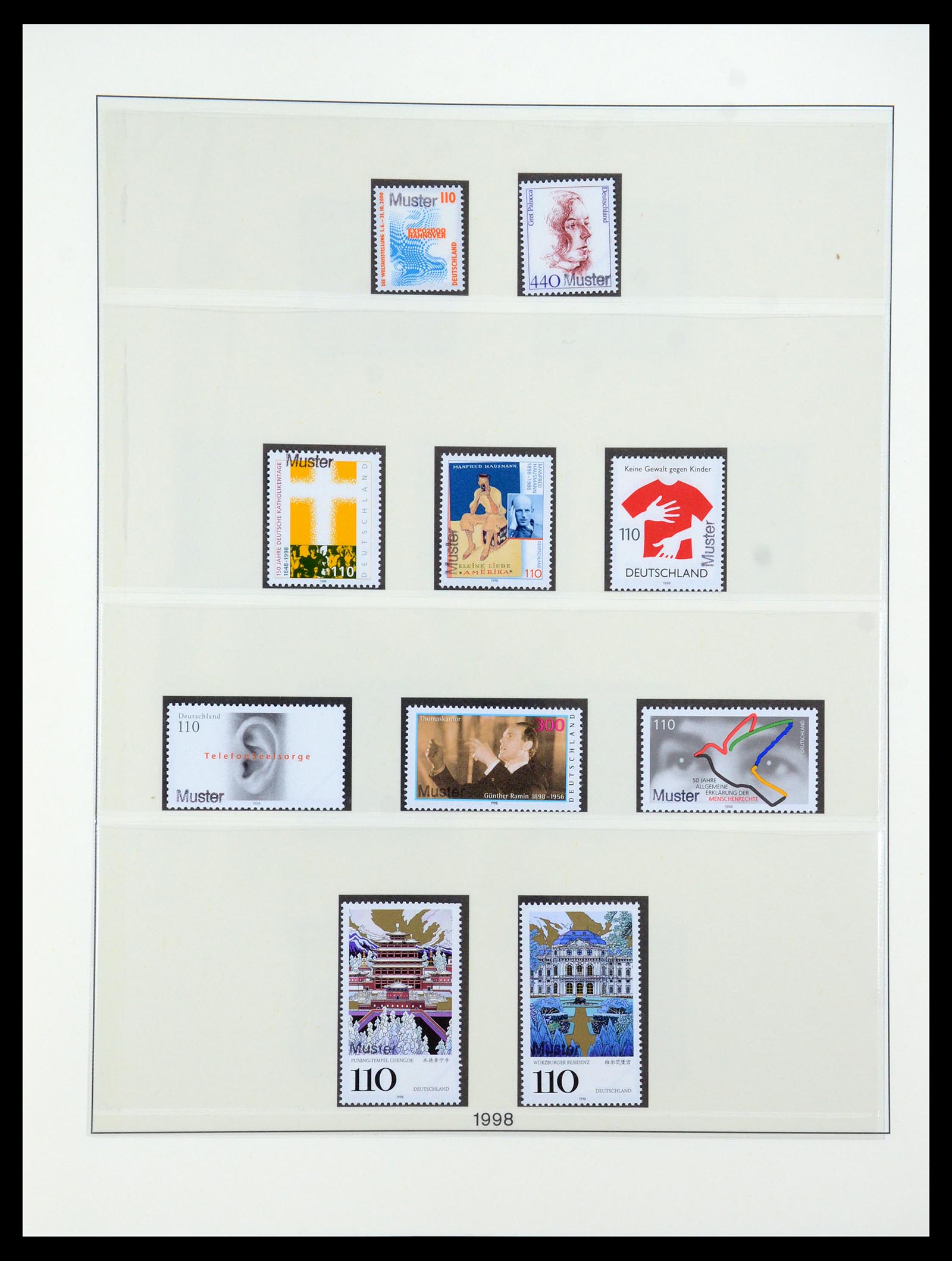 35973 205 - Postzegelverzameling 35973 Bundespost specimen 1952-2002.
