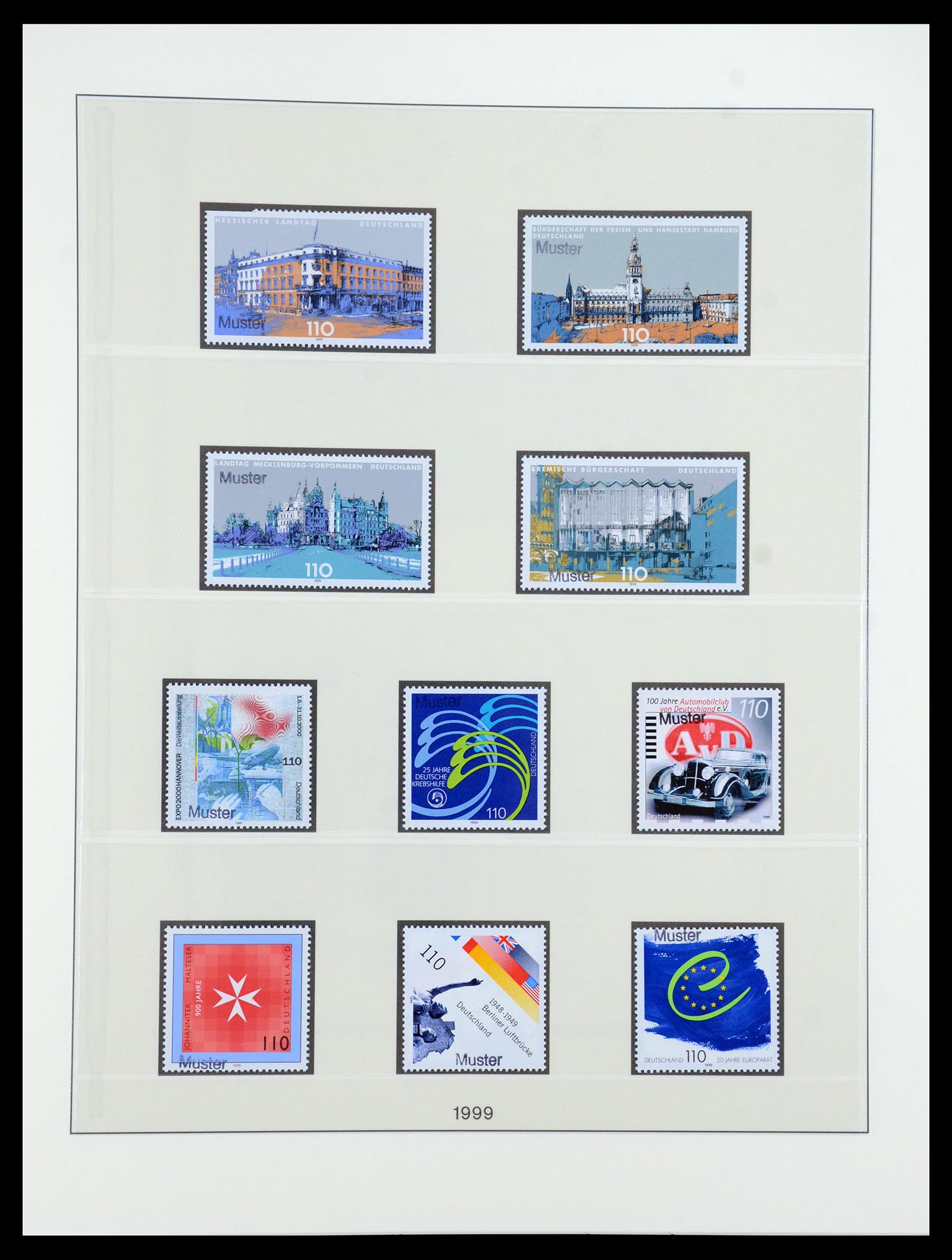 35973 208 - Postzegelverzameling 35973 Bundespost specimen 1952-2002.