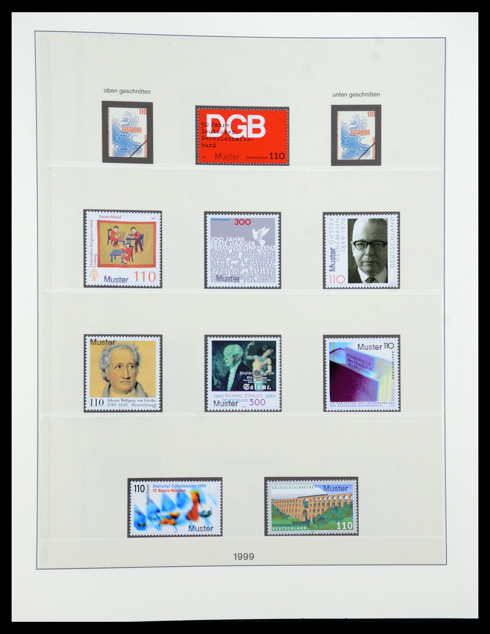 35973 214 - Postzegelverzameling 35973 Bundespost specimen 1952-2002.