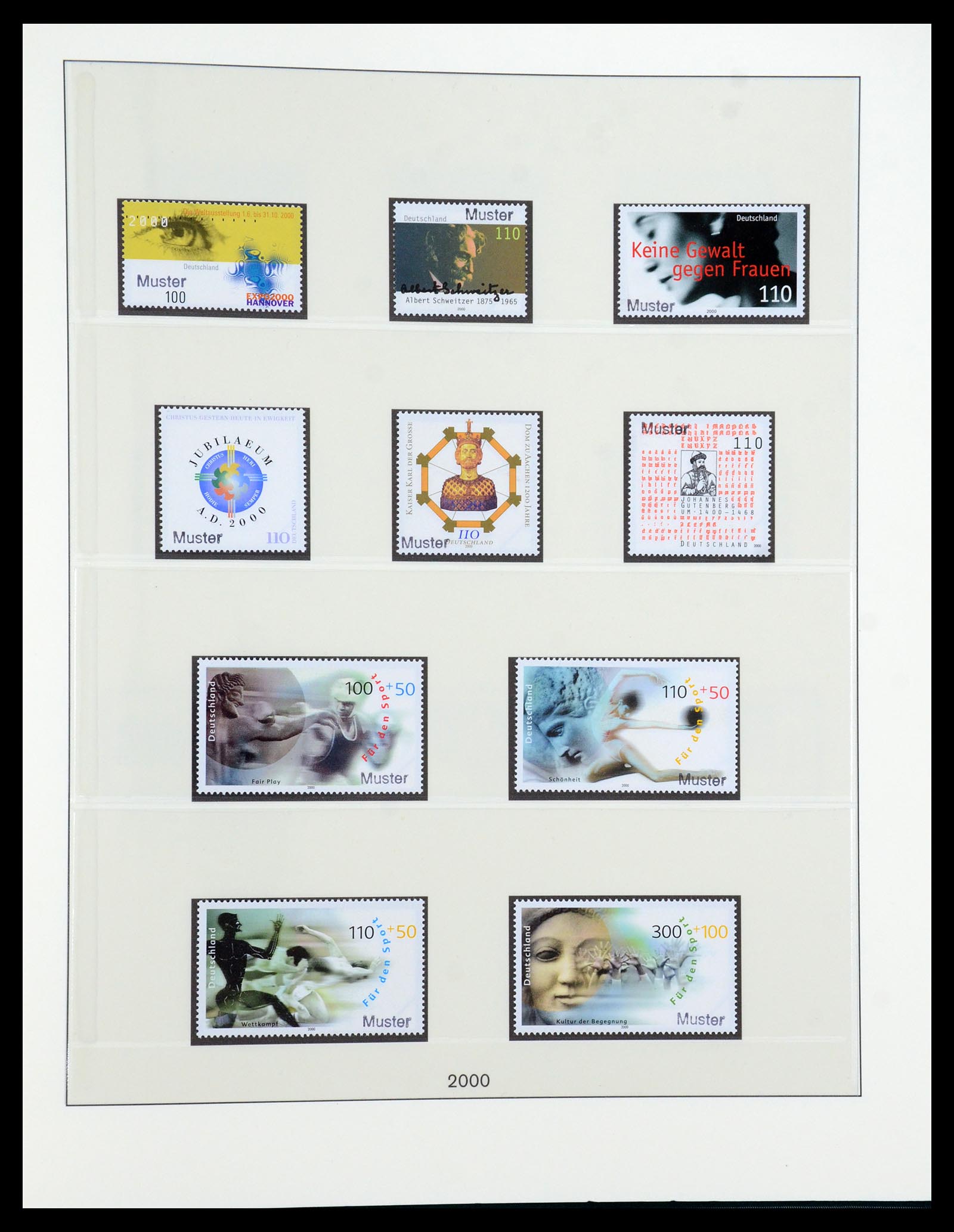 35973 217 - Postzegelverzameling 35973 Bundespost specimen 1952-2002.