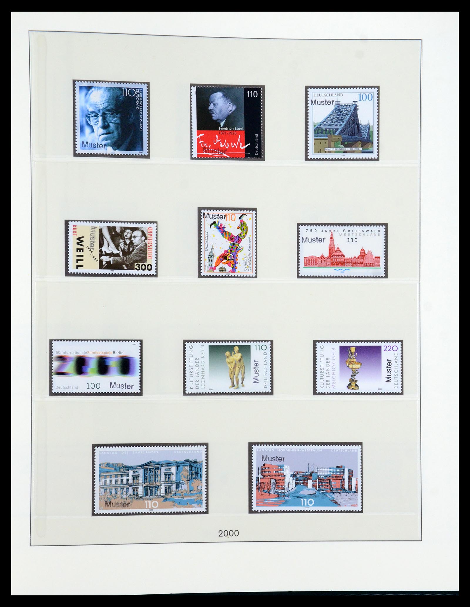 35973 218 - Stamp collection 35973 Bundespost specimen 1952-2002.