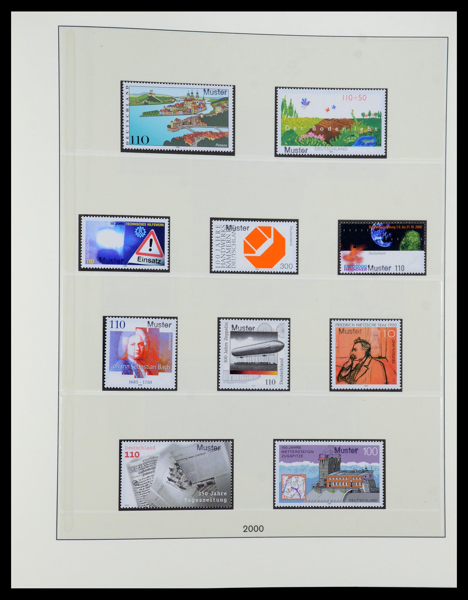 35973 220 - Postzegelverzameling 35973 Bundespost specimen 1952-2002.
