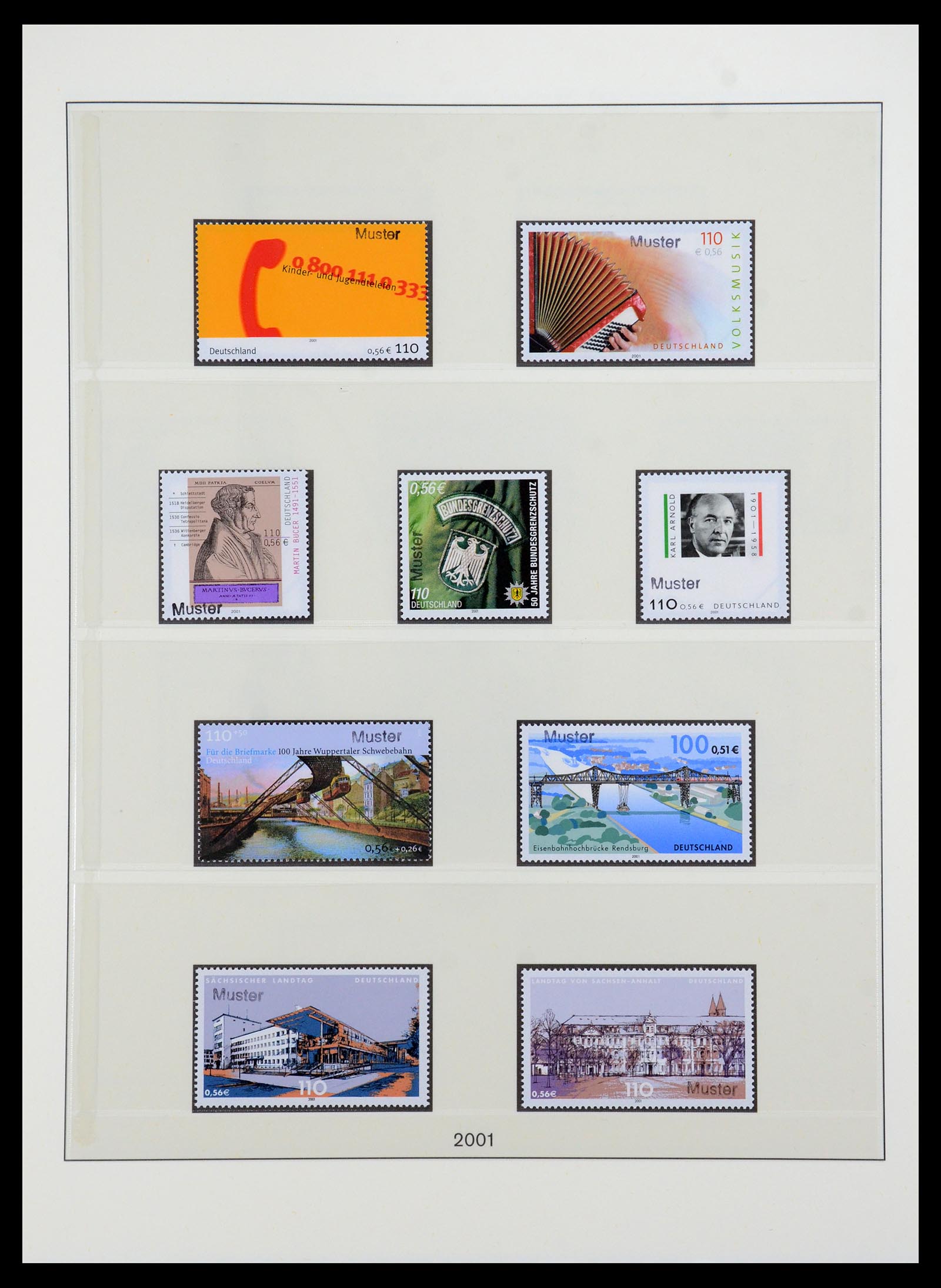 35973 226 - Postzegelverzameling 35973 Bundespost specimen 1952-2002.