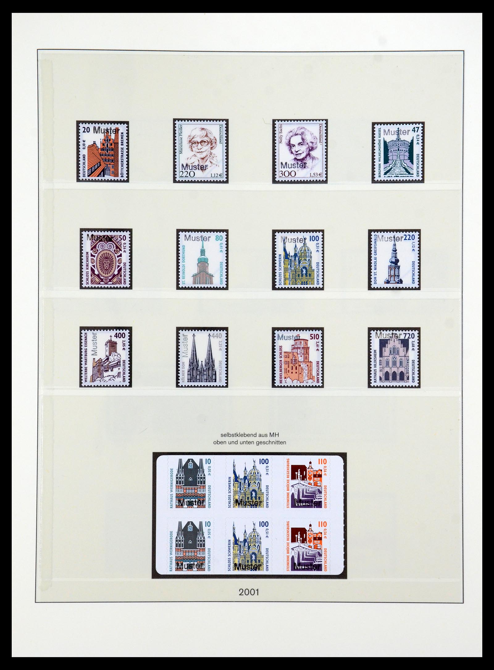 35973 231 - Postzegelverzameling 35973 Bundespost specimen 1952-2002.