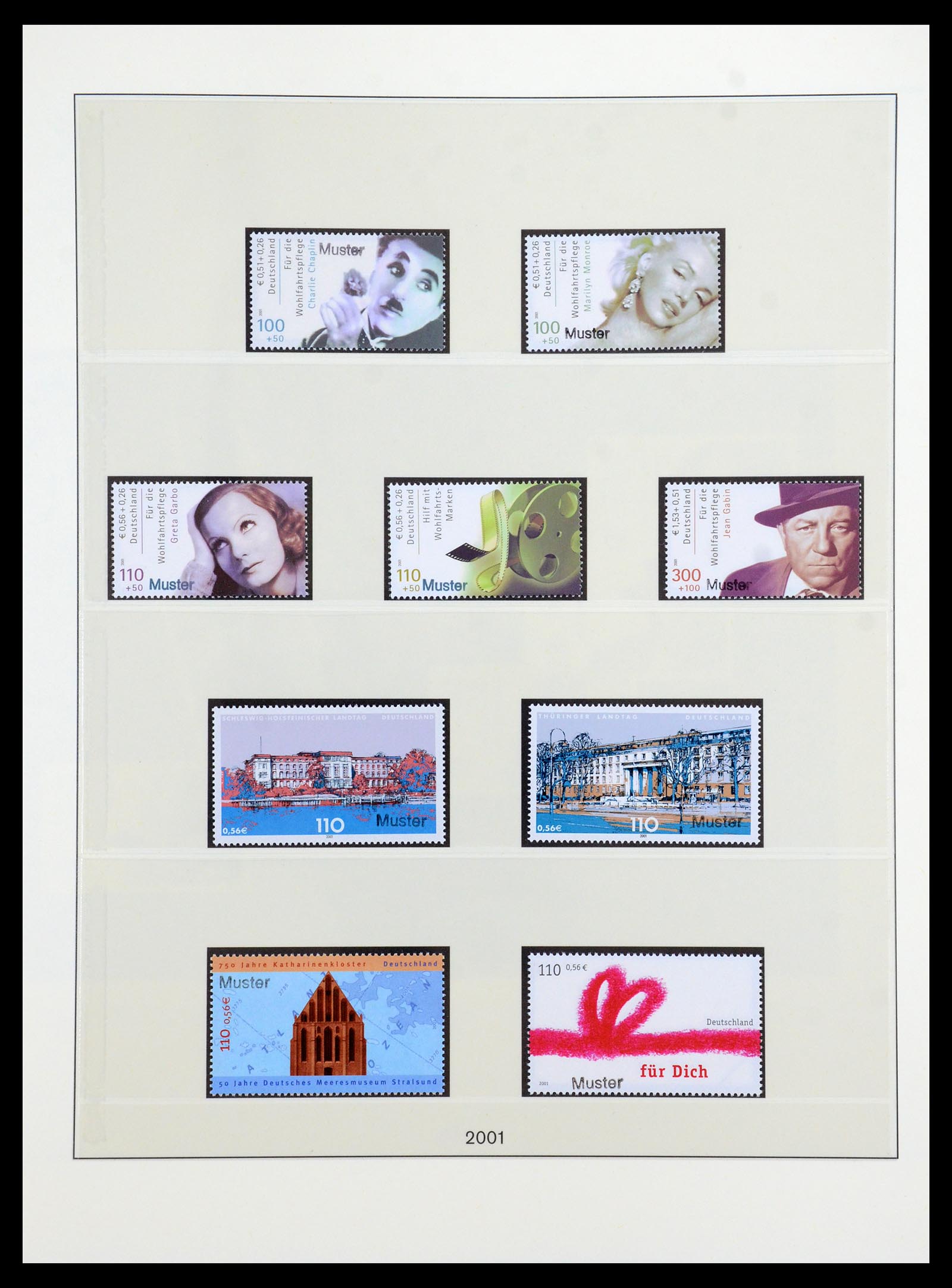 35973 232 - Postzegelverzameling 35973 Bundespost specimen 1952-2002.