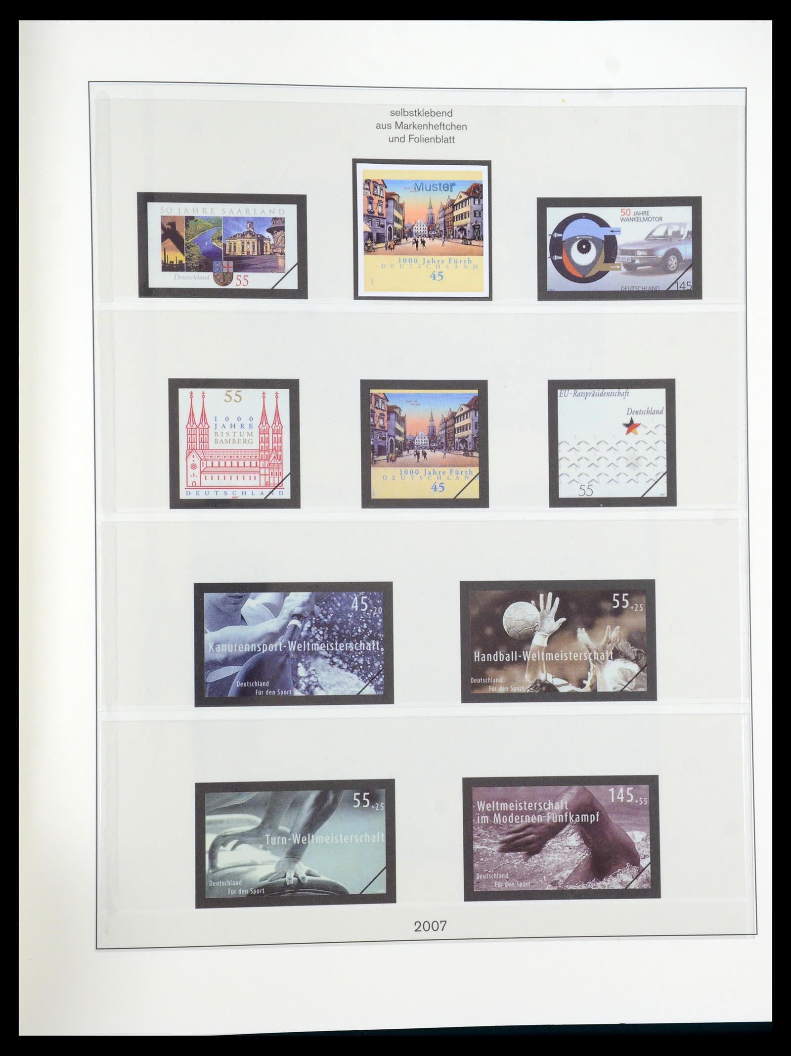 35973 246 - Postzegelverzameling 35973 Bundespost specimen 1952-2002.