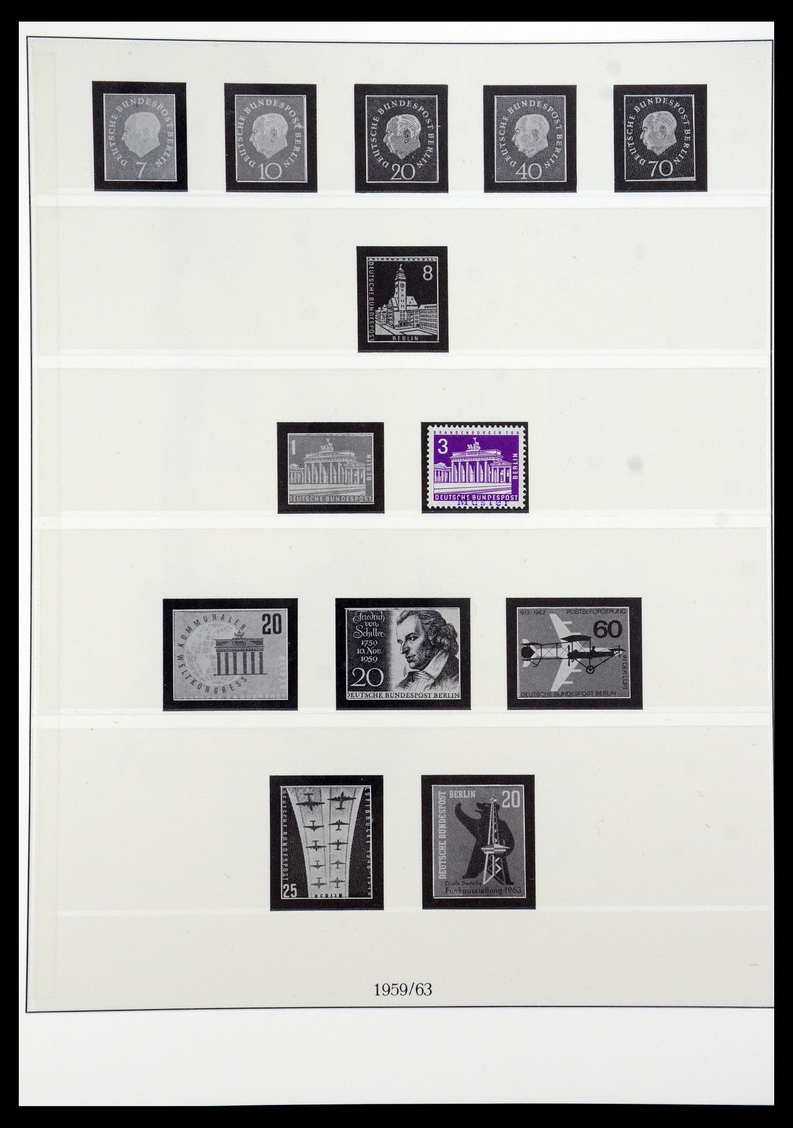 35974 001 - Postzegelverzameling 35974 Berlijn specimen 1963-1990.