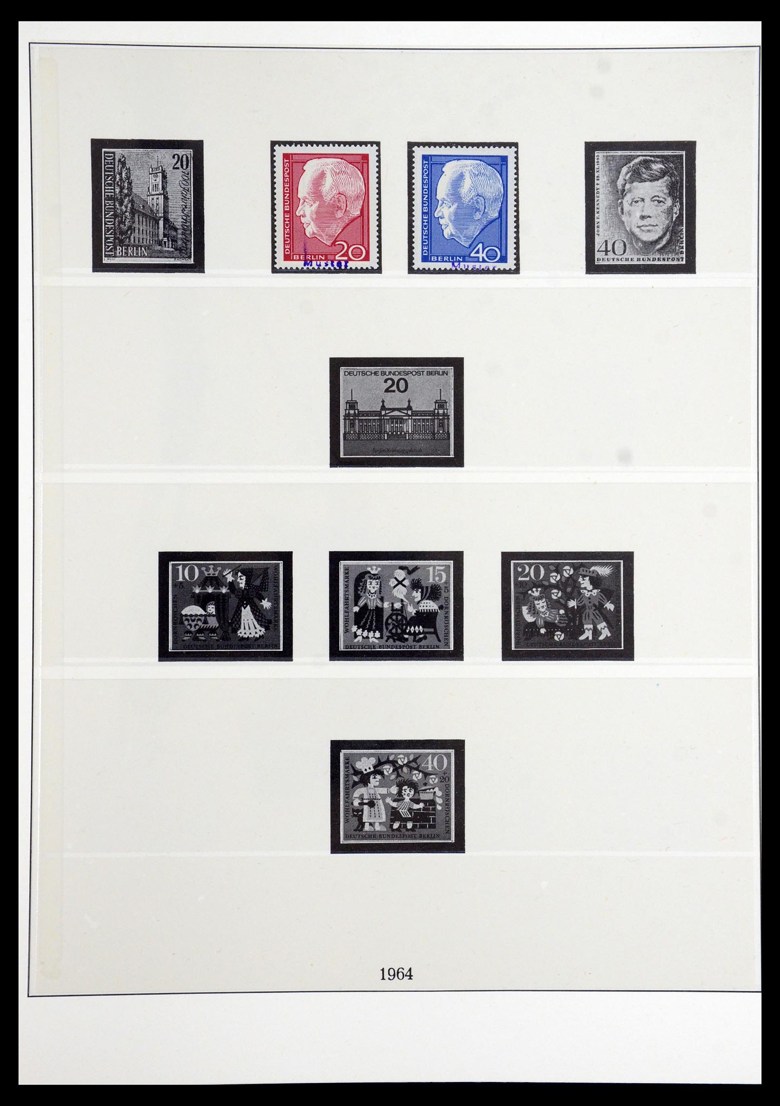35974 002 - Postzegelverzameling 35974 Berlijn specimen 1963-1990.
