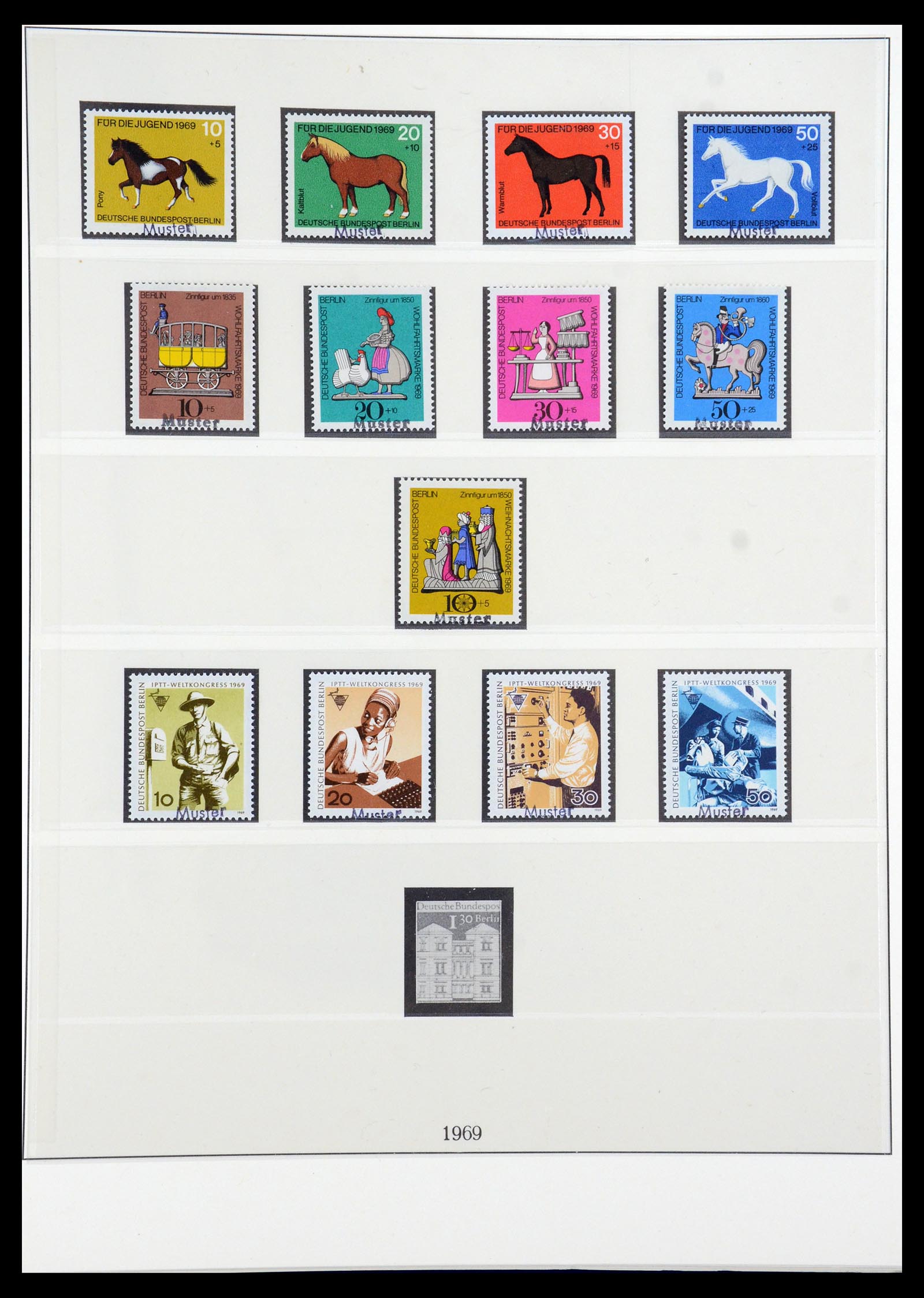 35974 004 - Postzegelverzameling 35974 Berlijn specimen 1963-1990.