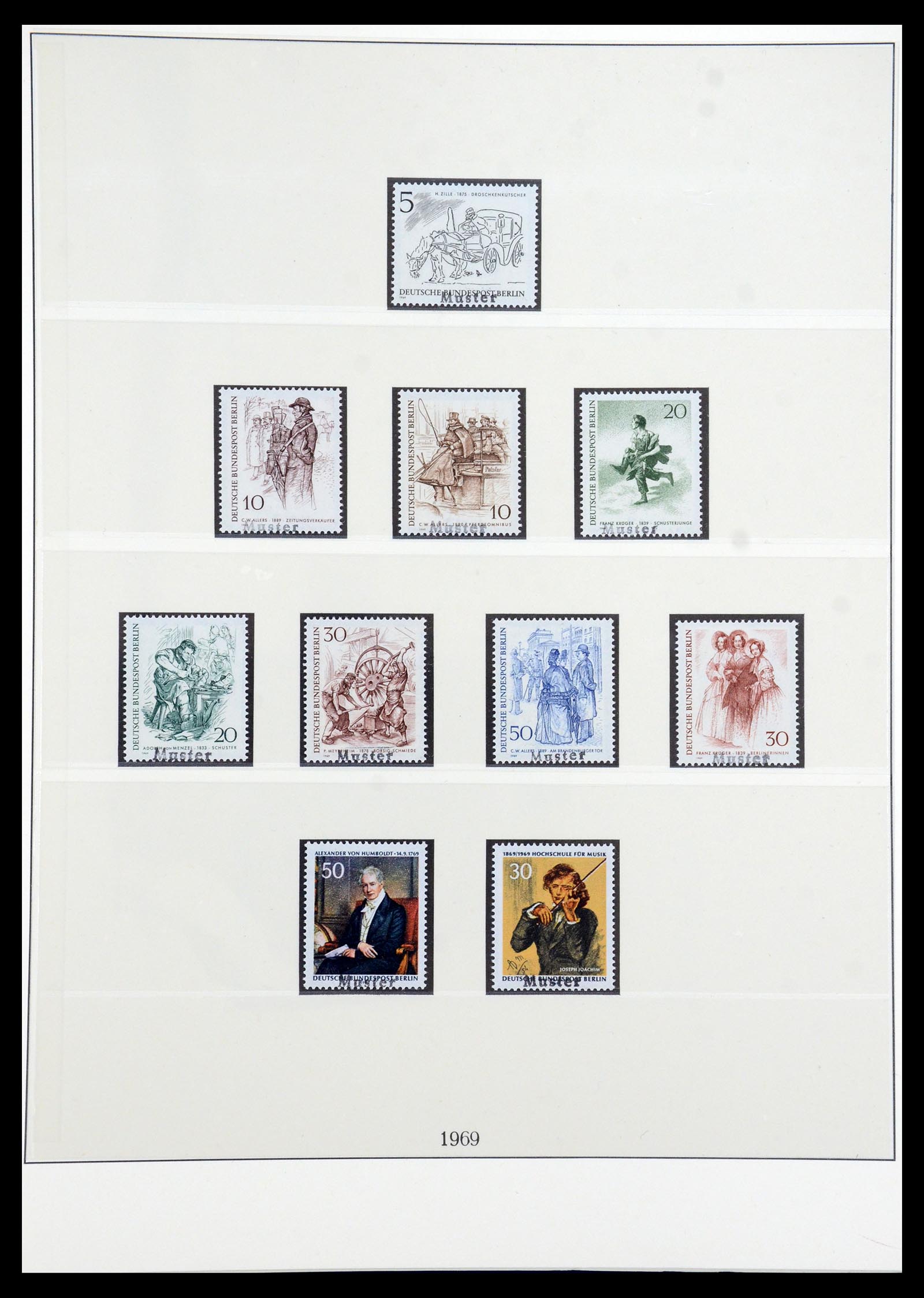 35974 005 - Postzegelverzameling 35974 Berlijn specimen 1963-1990.