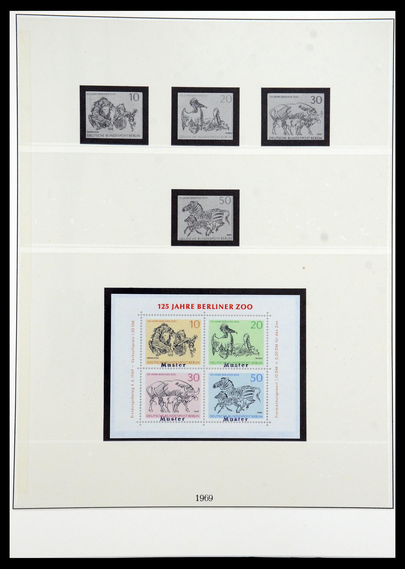35974 006 - Postzegelverzameling 35974 Berlijn specimen 1963-1990.