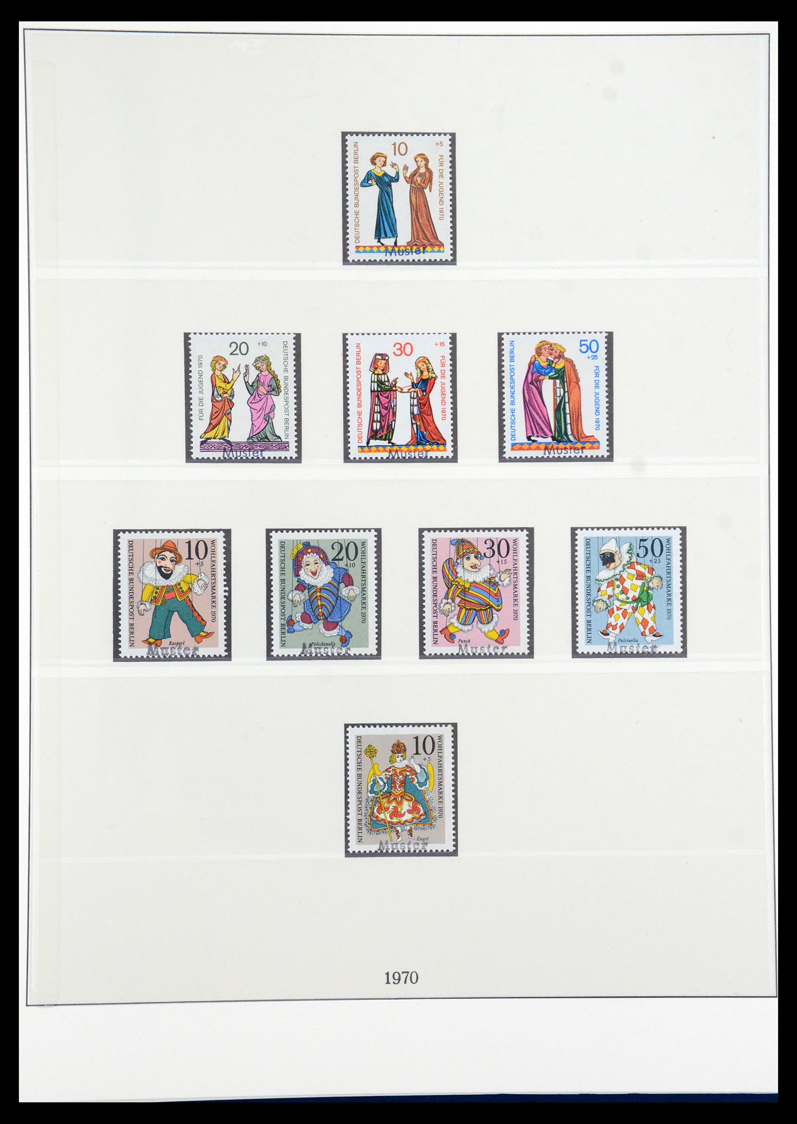 35974 008 - Postzegelverzameling 35974 Berlijn specimen 1963-1990.
