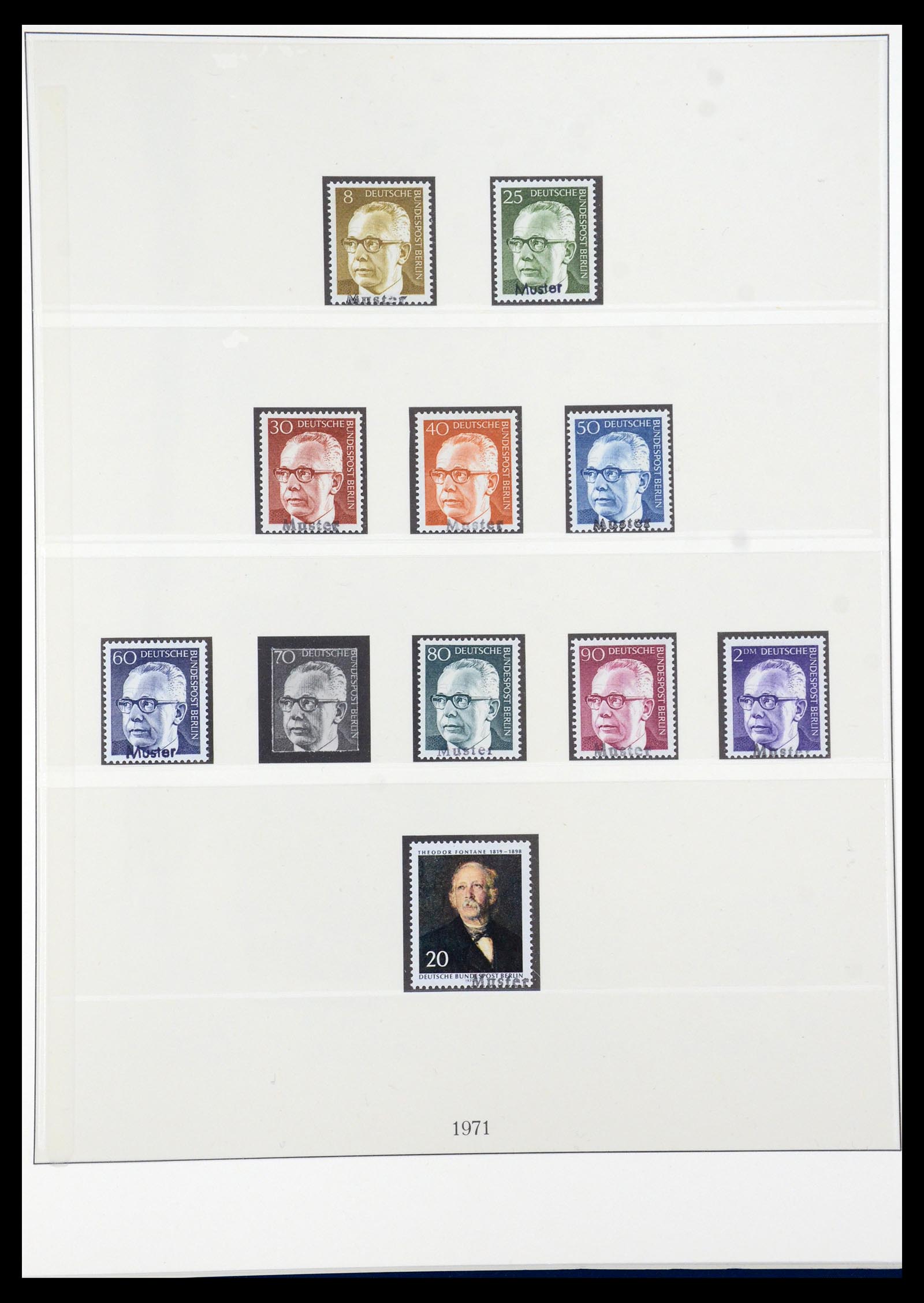 35974 009 - Postzegelverzameling 35974 Berlijn specimen 1963-1990.