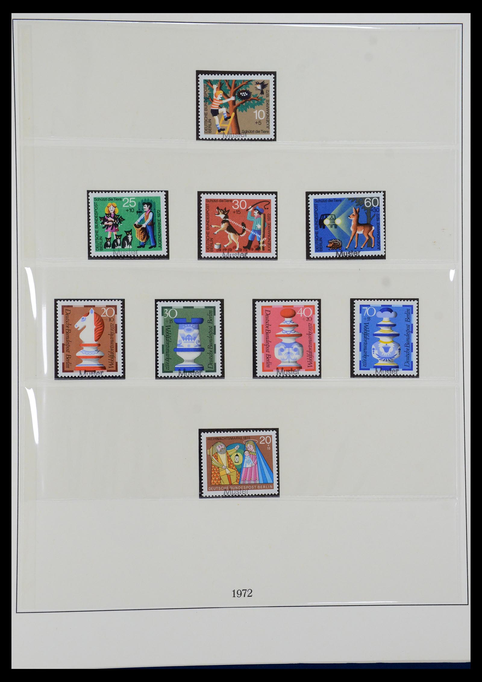 35974 013 - Postzegelverzameling 35974 Berlijn specimen 1963-1990.
